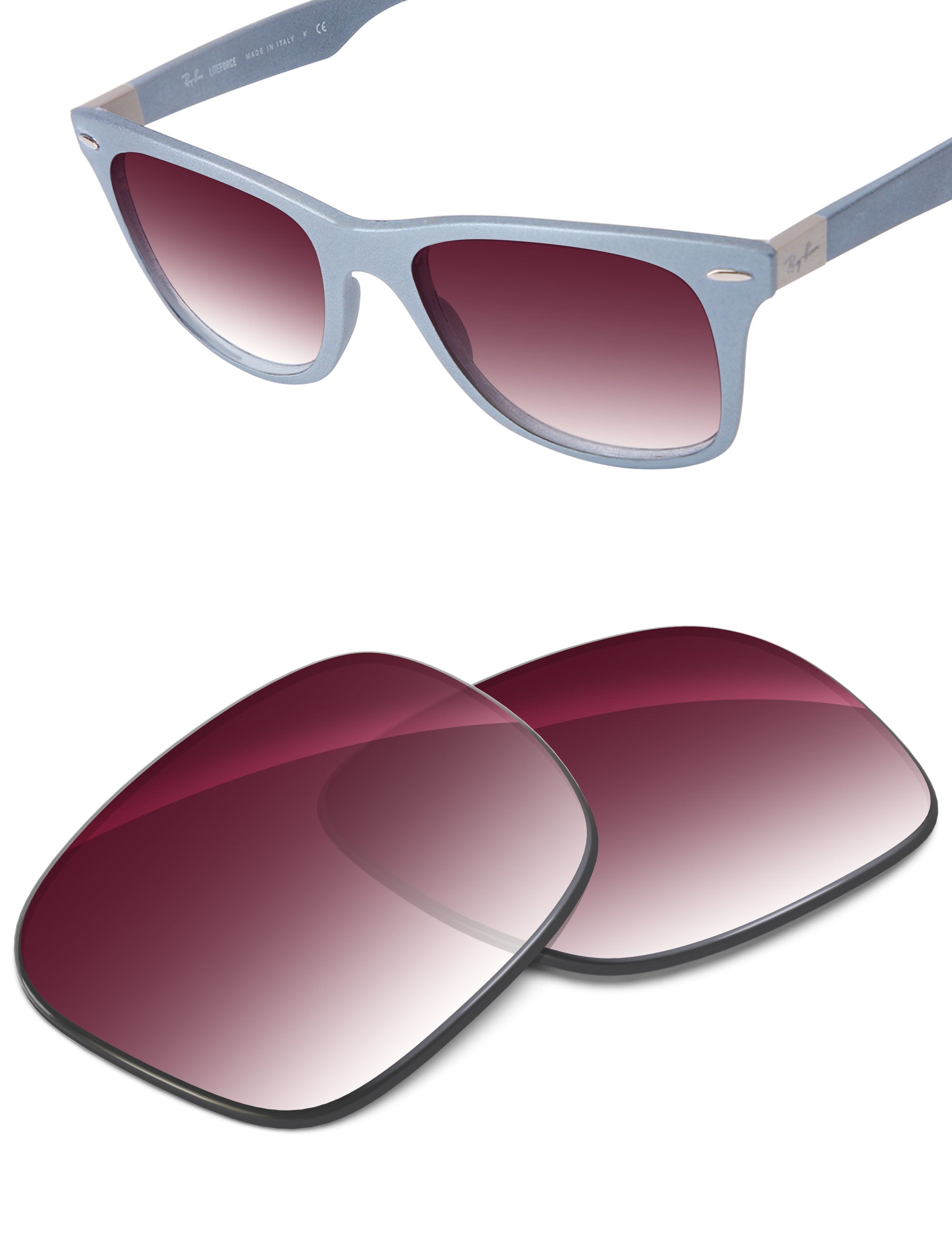 Wine Red Gradient-Non-Polarized