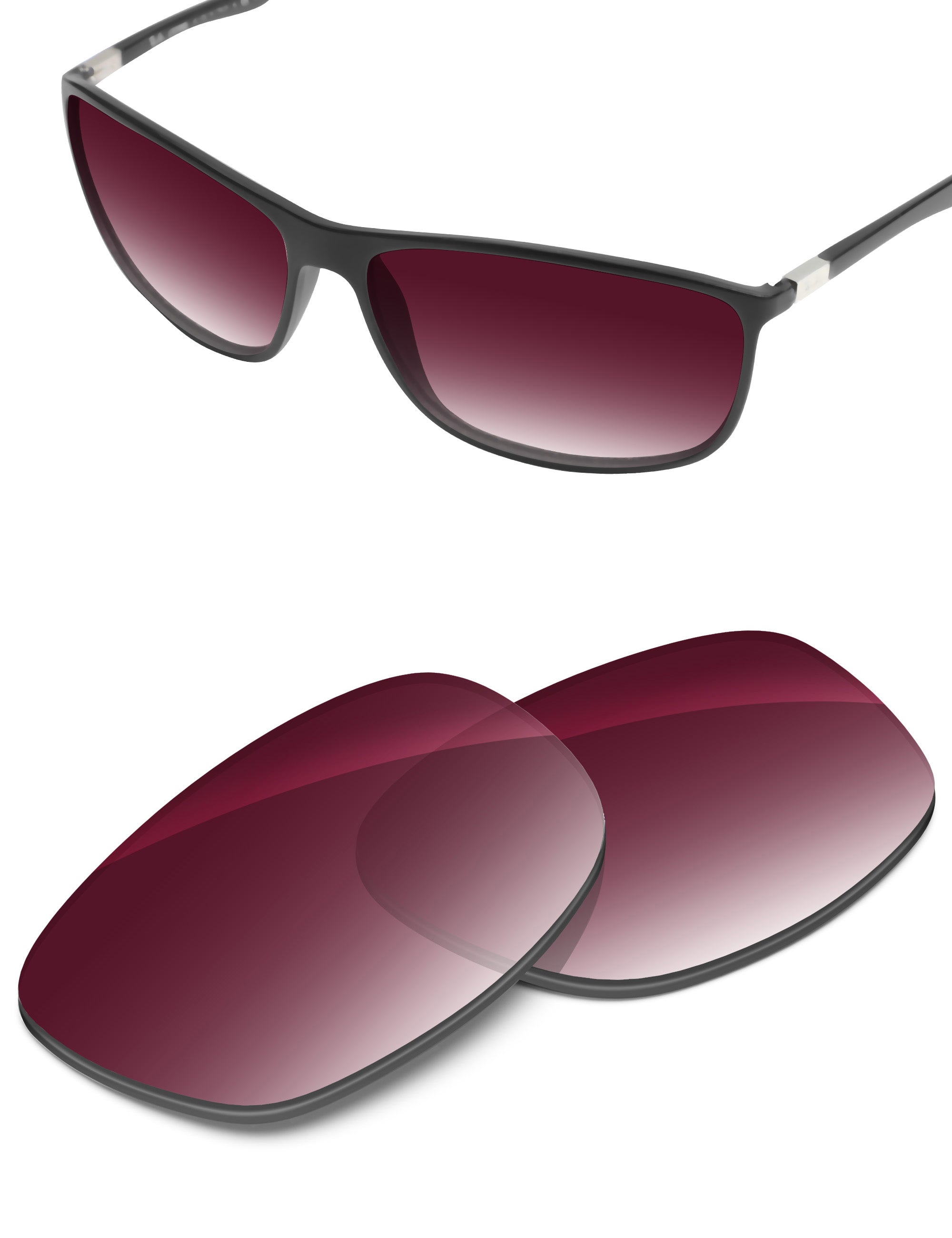 Wine Red Gradient-Non-Polarized