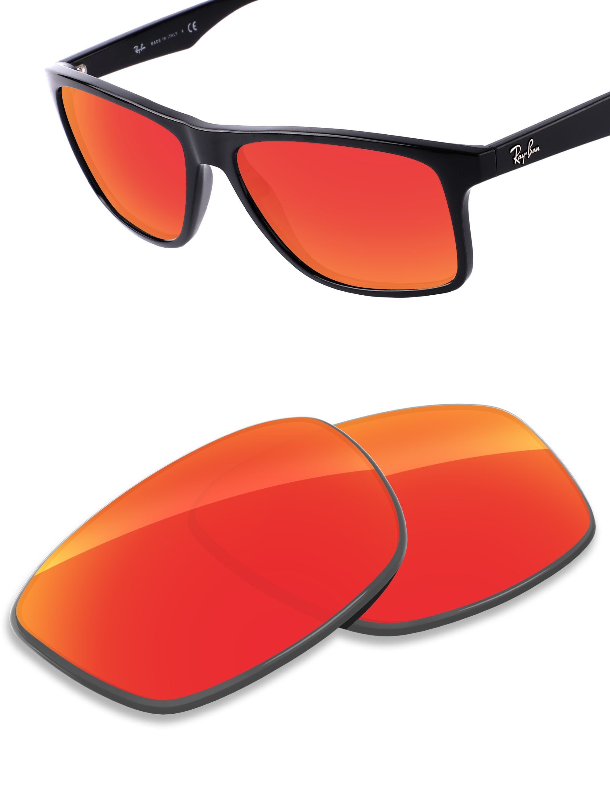 Fire Red FlashMirror™-Non-Polarized