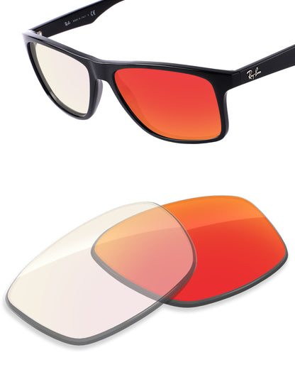Fire Red FlashMirror™ Photochromic-Non-Polarized