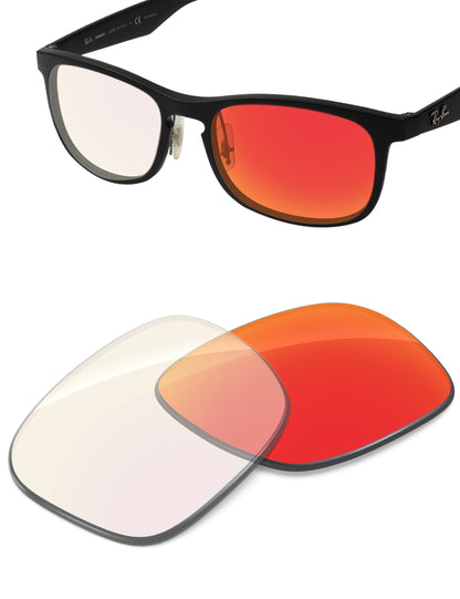 Fire Red FlashMirror™ Photochromic-Non-Polarized