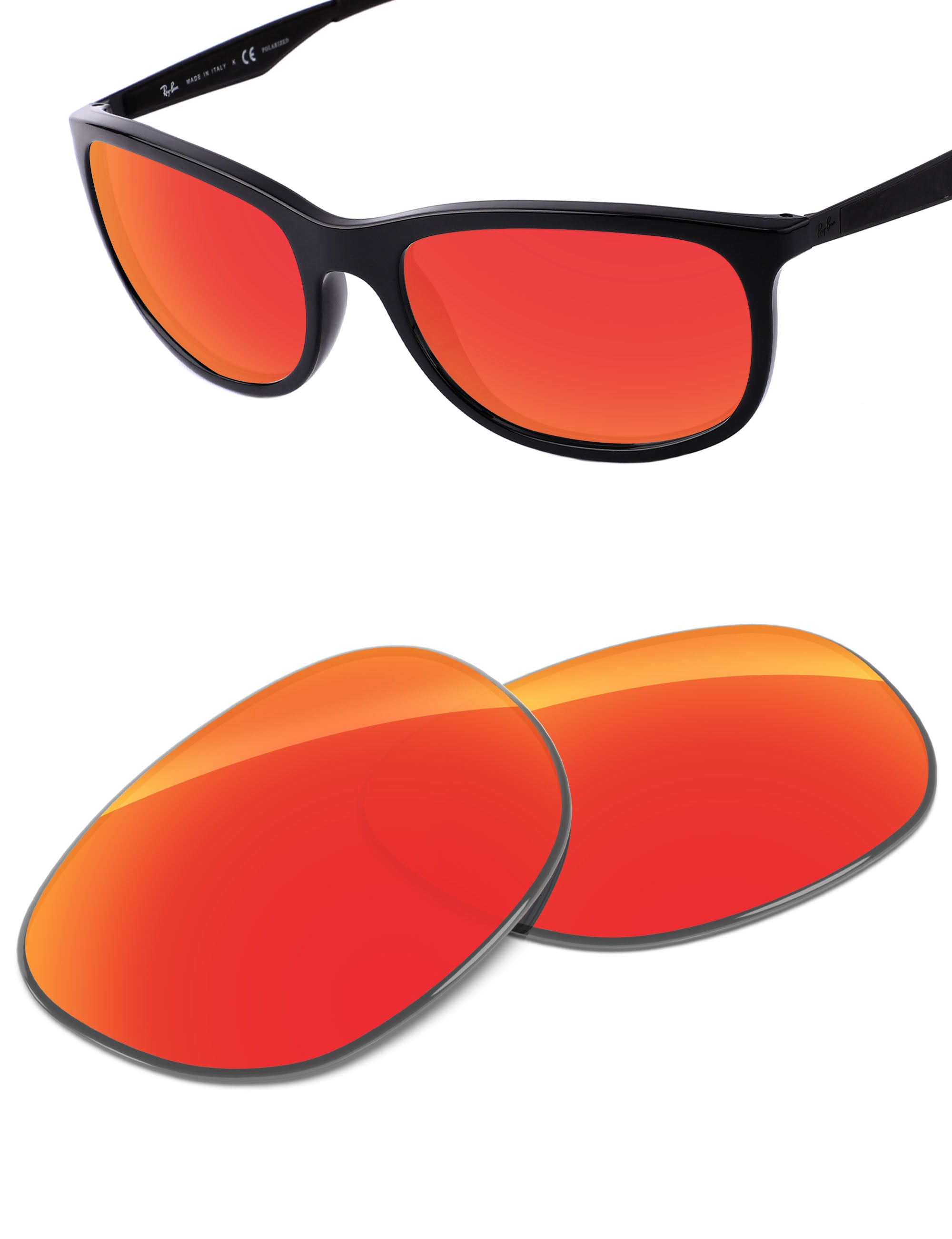 Fire Red FlashMirror™-Non-Polarized
