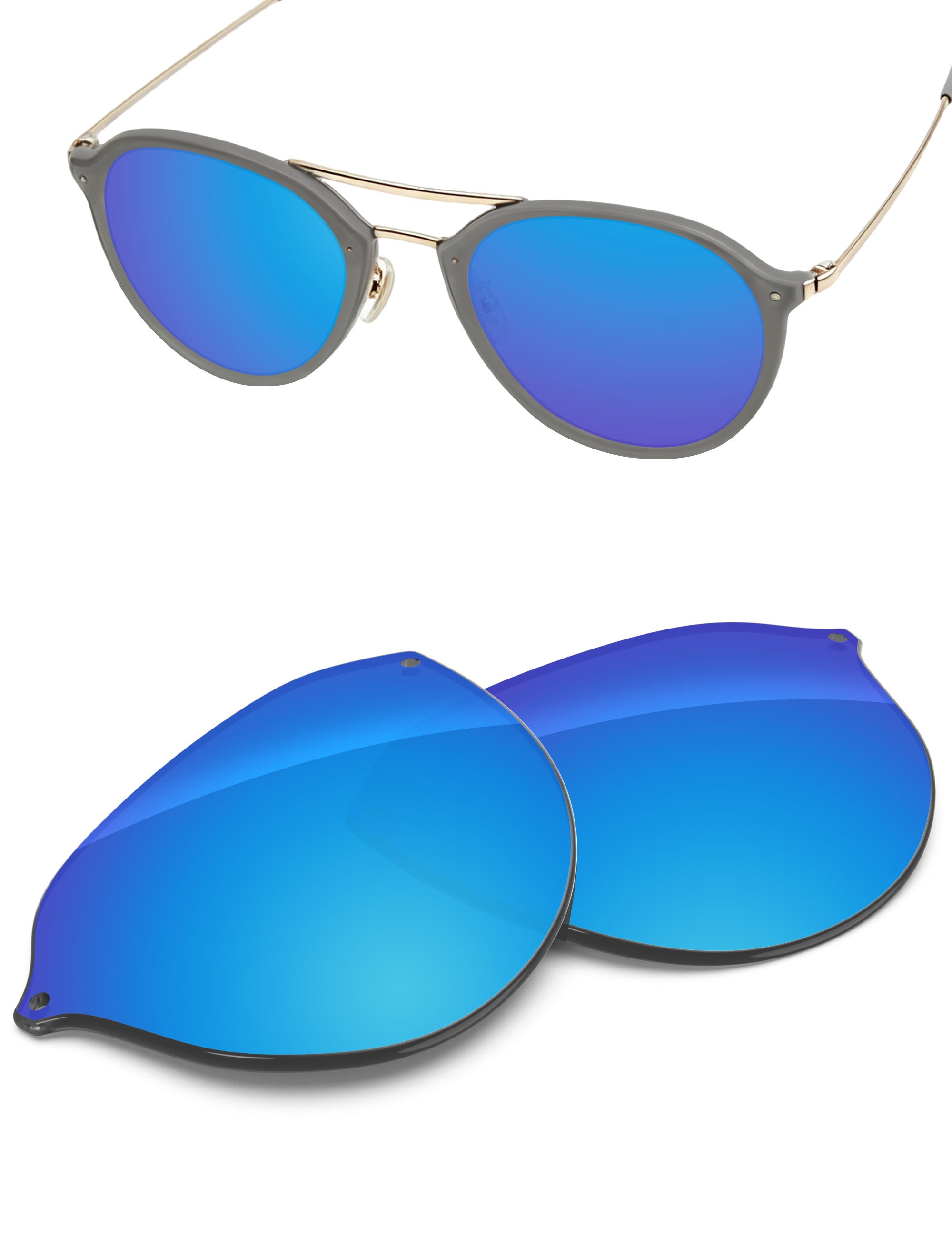 Sky Blue FlashMirror™-Non-Polarized