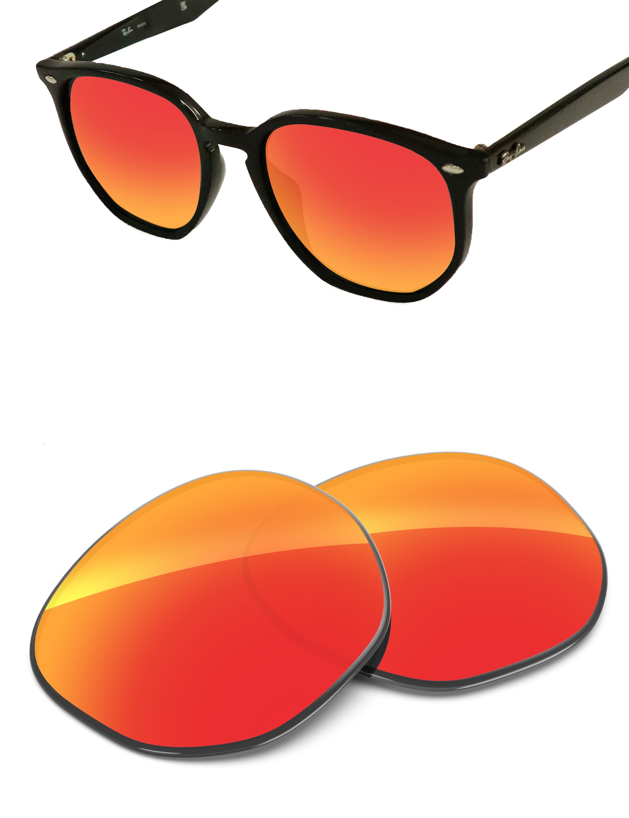 Fire Red FlashMirror™-Non-Polarized