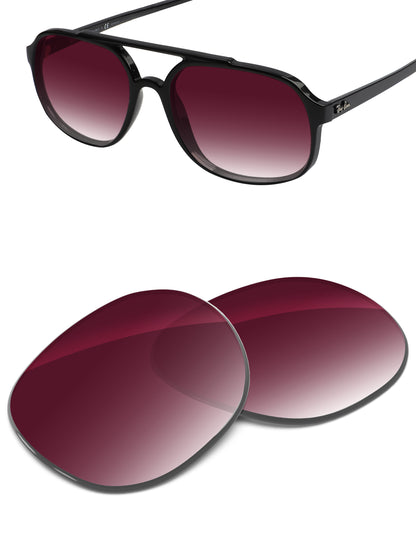 Wine Red Gradient-Non-Polarized