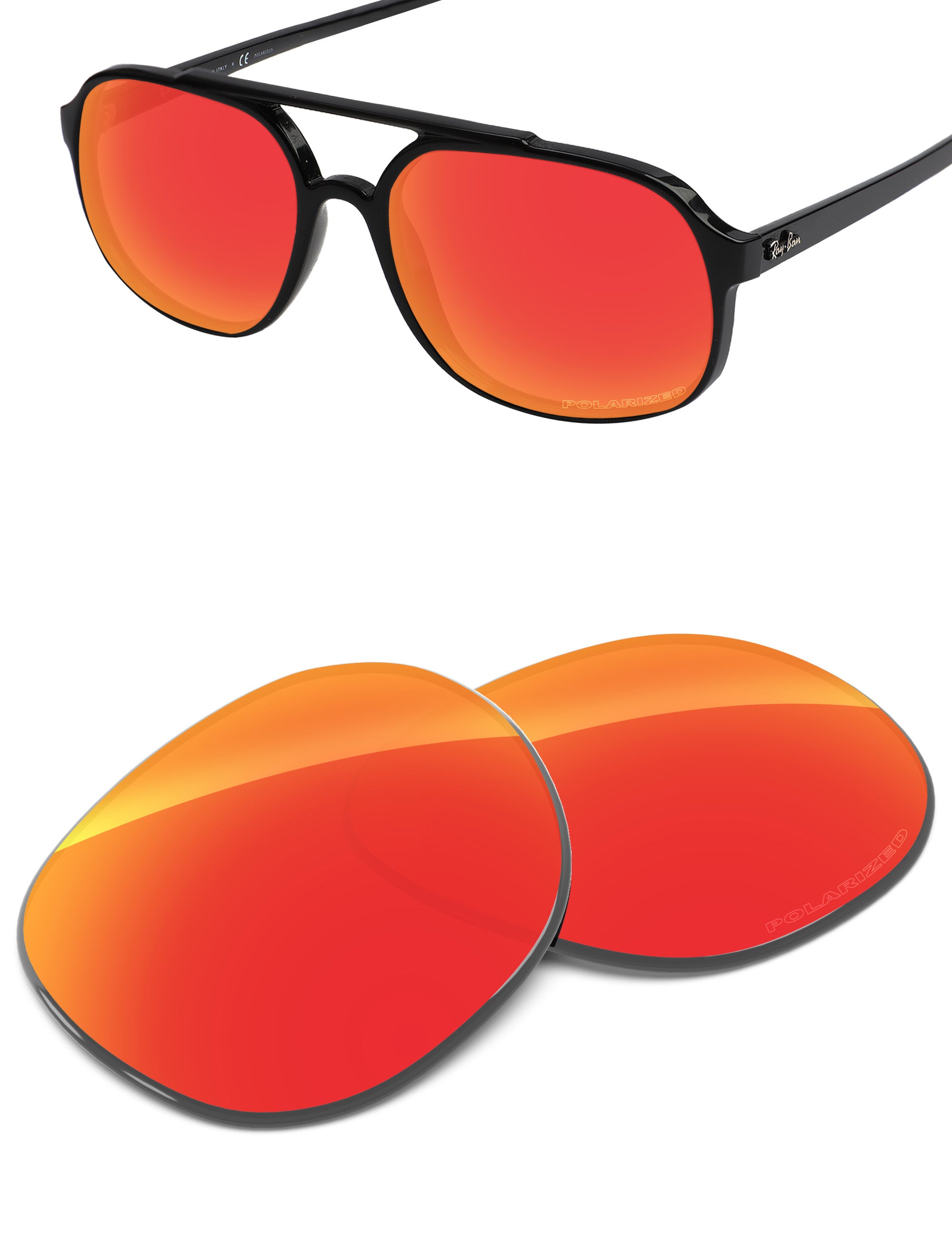 Fire Red FlashMirror™-Polarized