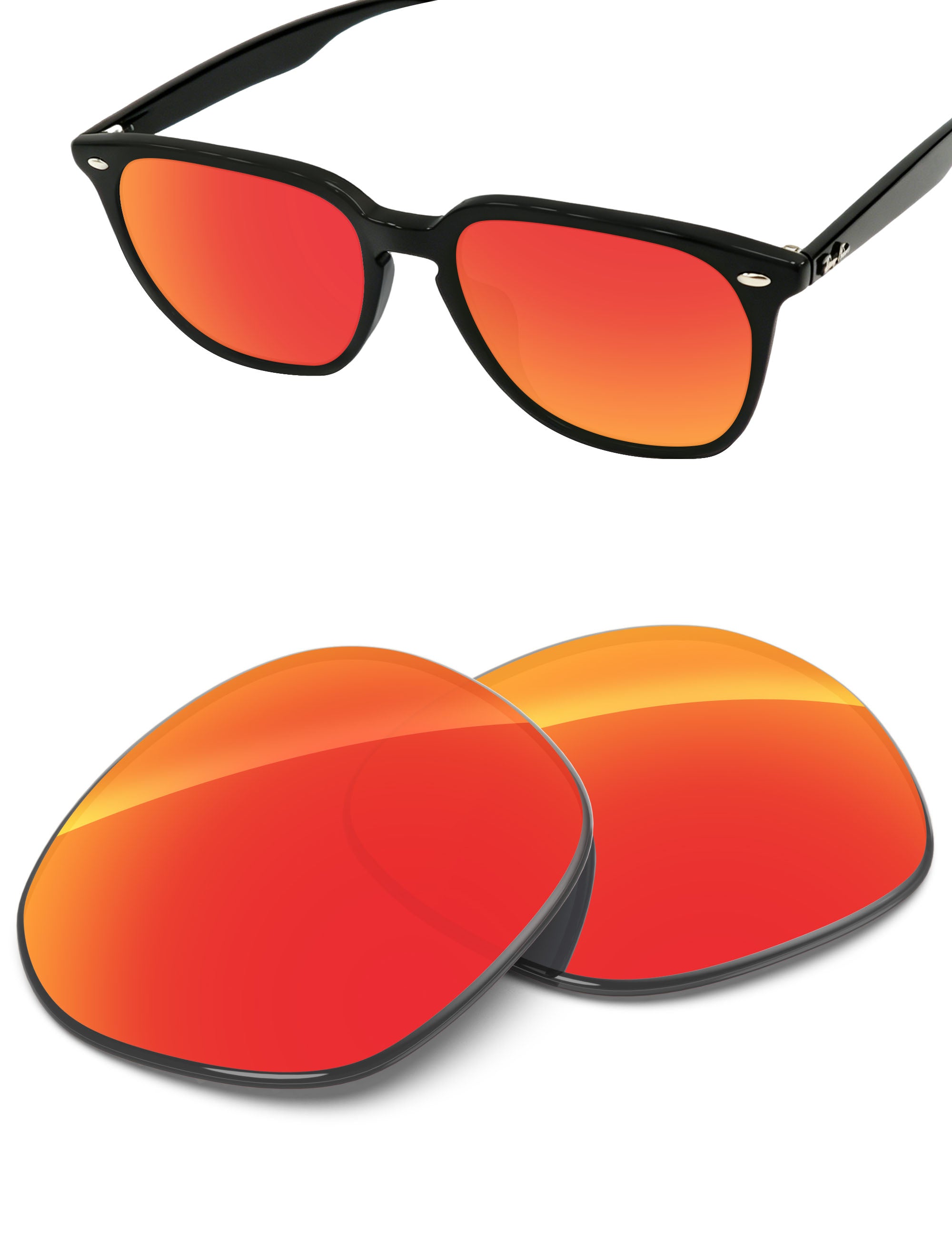 Fire Red FlashMirror™-Non-Polarized