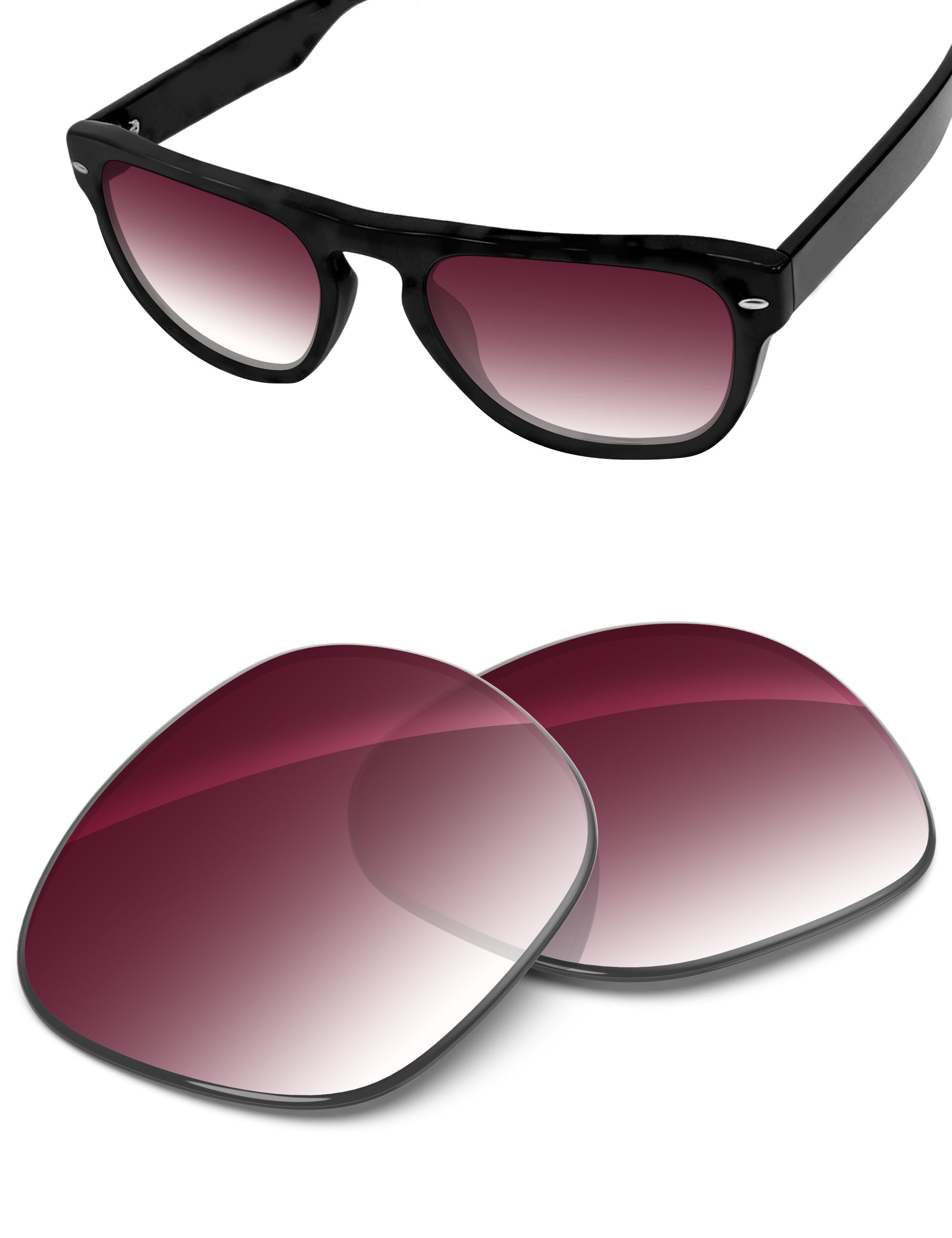 Wine Red Gradient-Non-Polarized