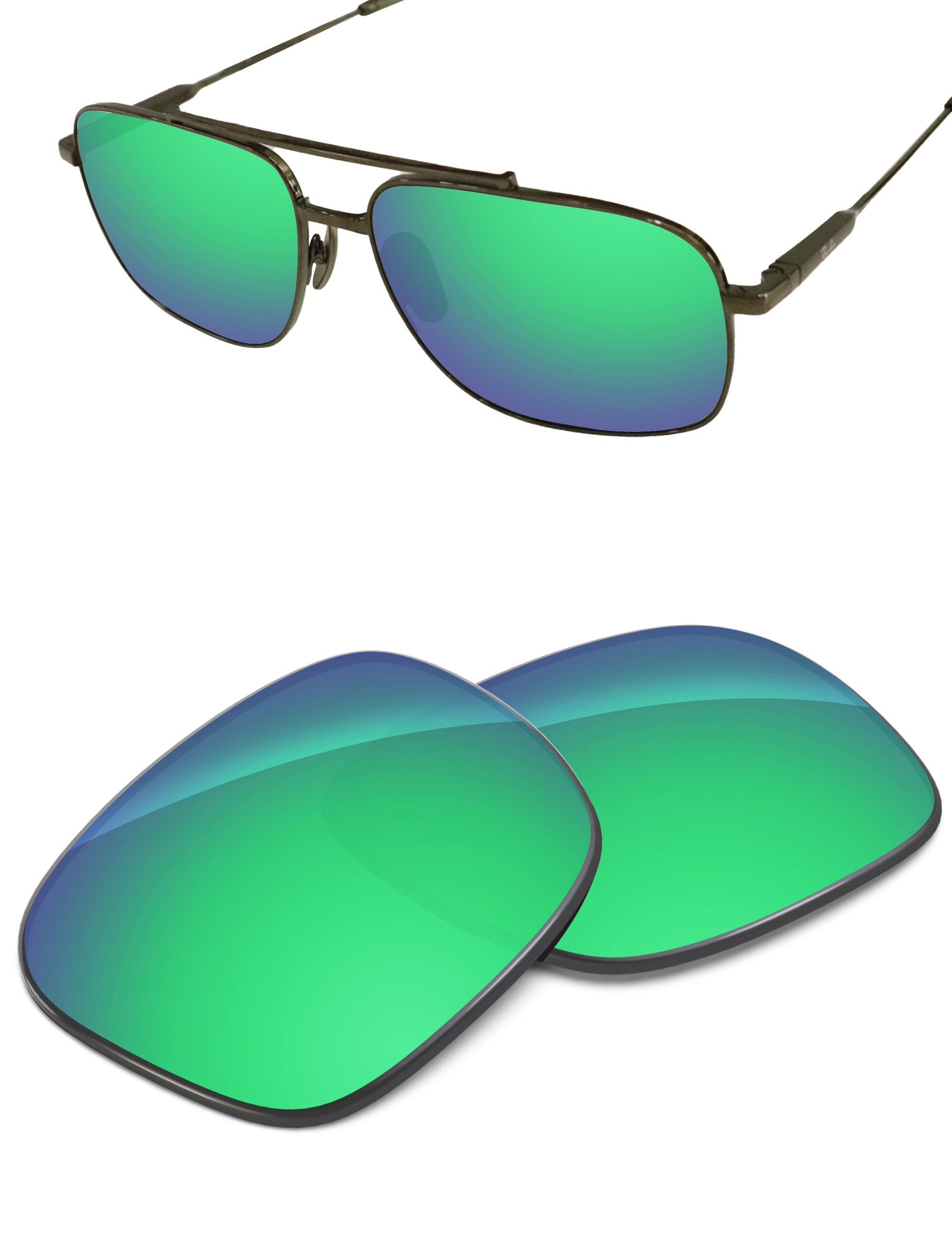 Emerald Green FlashMirror™-Non-Polarized