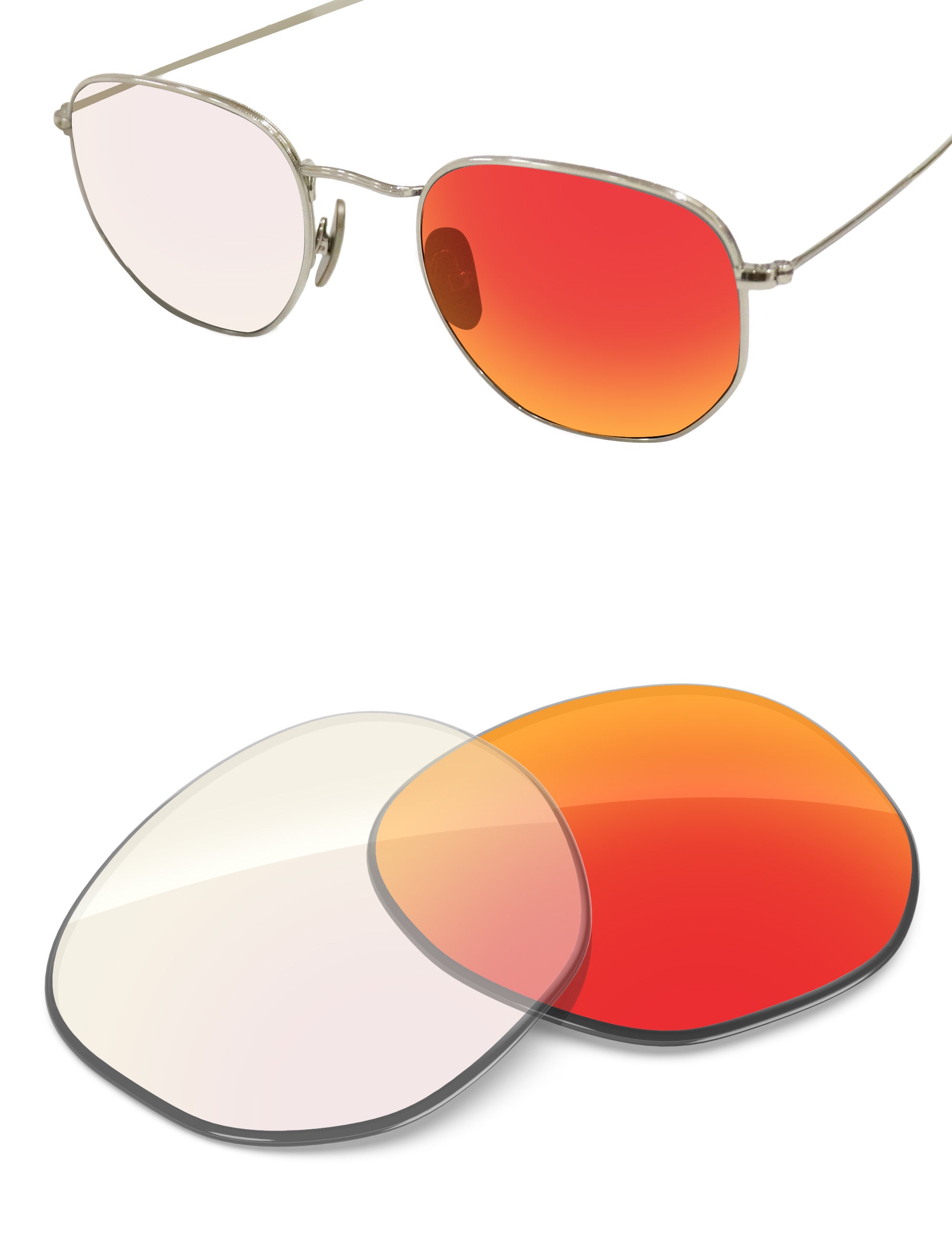 Fire Red FlashMirror™ Photochromic-Non-Polarized