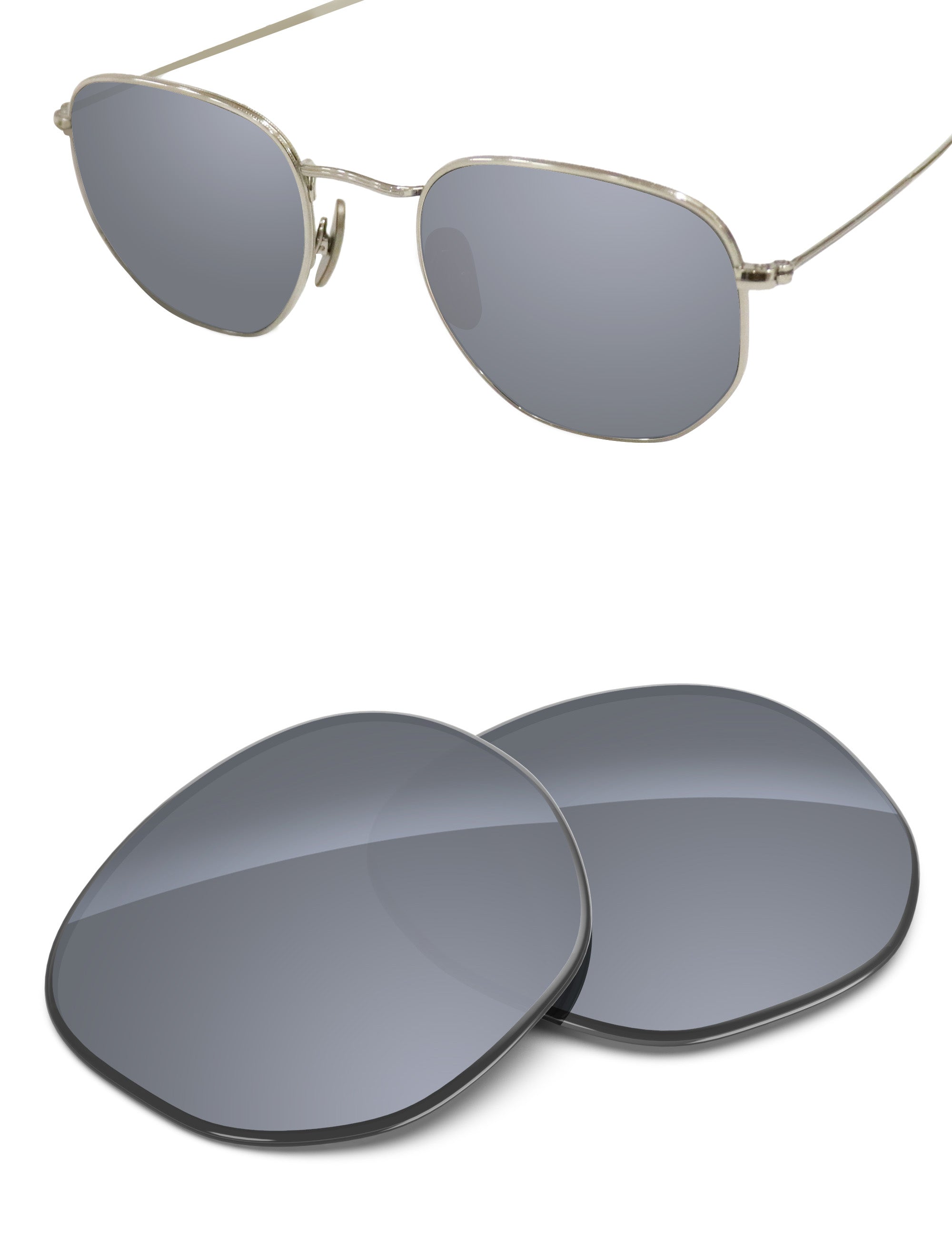 Silver Metallic FlashMirror™-Non-Polarized