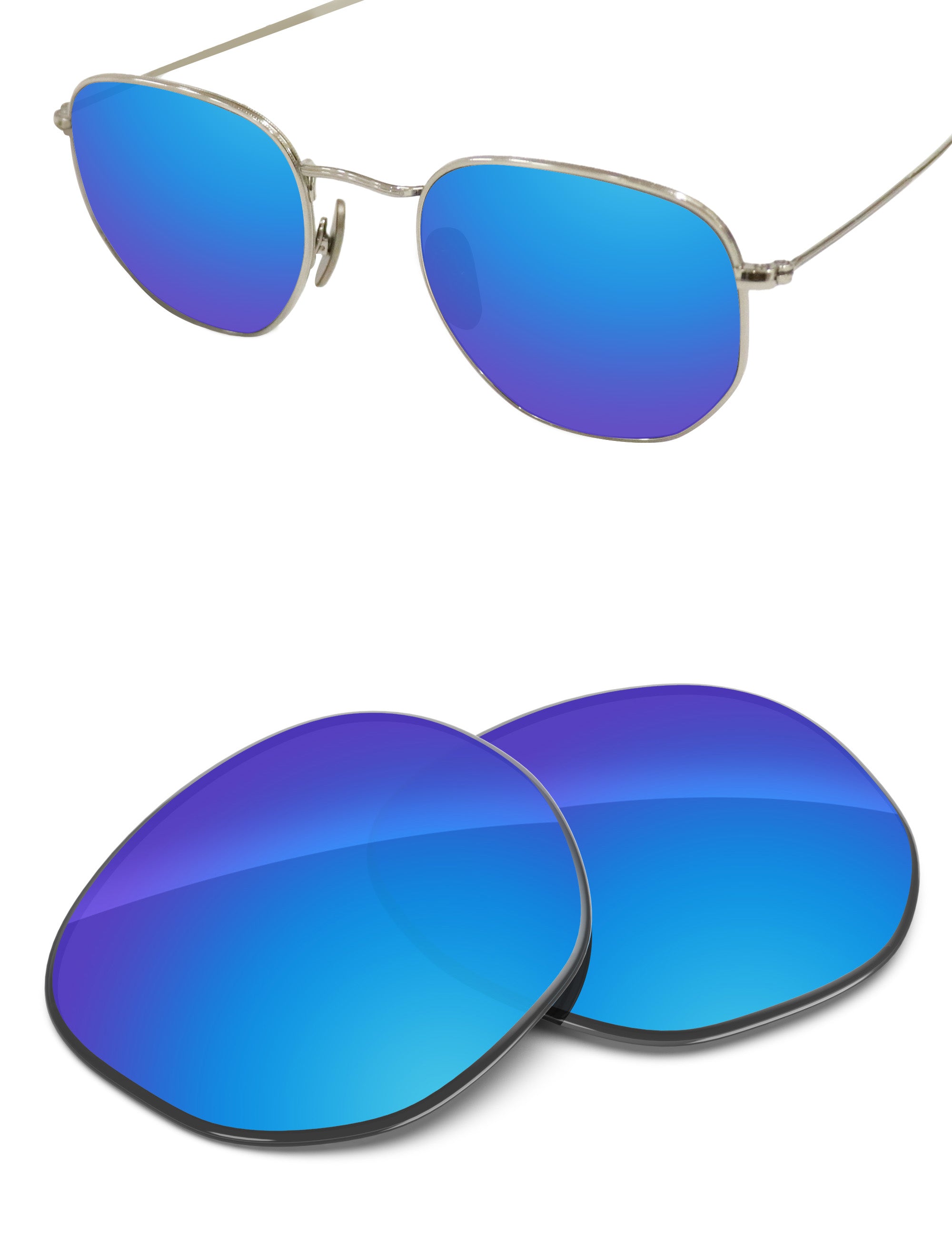 Sky Blue FlashMirror™-Non-Polarized
