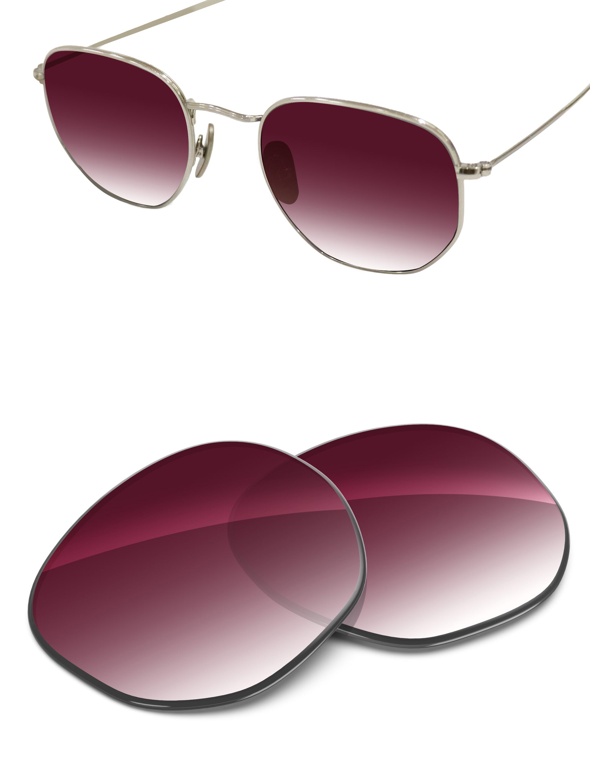 Wine Red Gradient-Non-Polarized