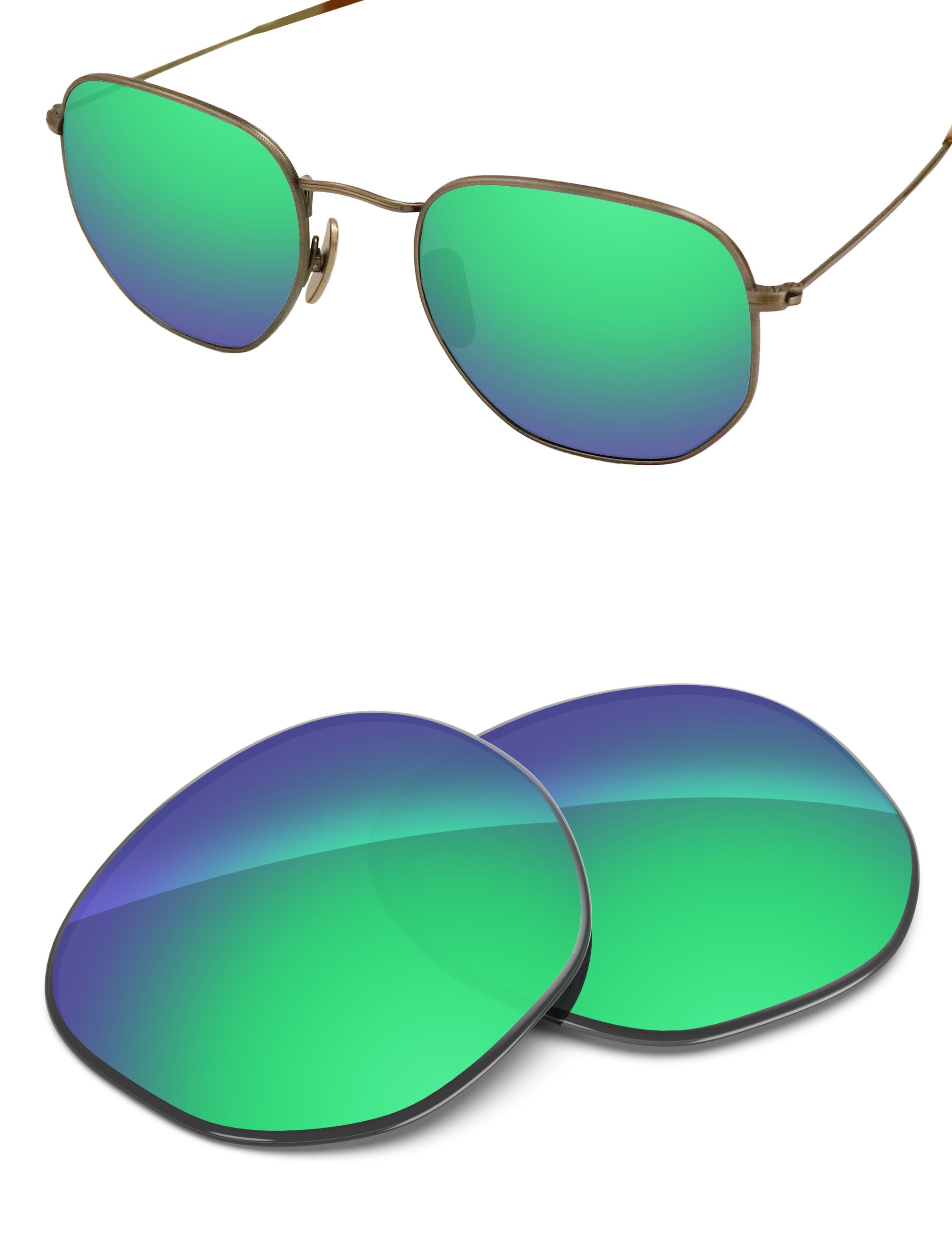 Emerald Green FlashMirror™-Non-Polarized