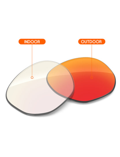 Fire Red FlashMirror™ Photochromic-Non-Polarized
