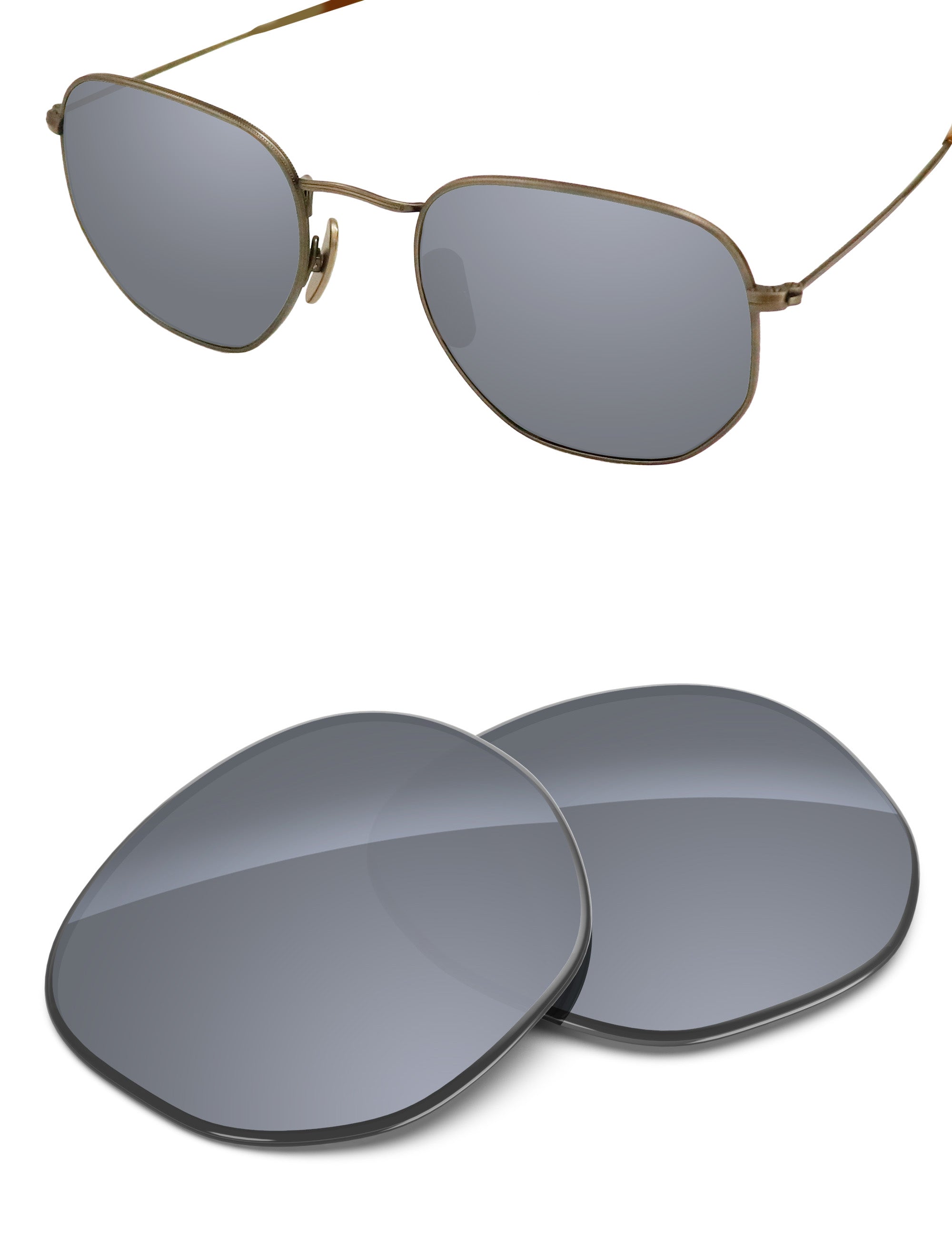Silver Metallic FlashMirror™-Non-Polarized