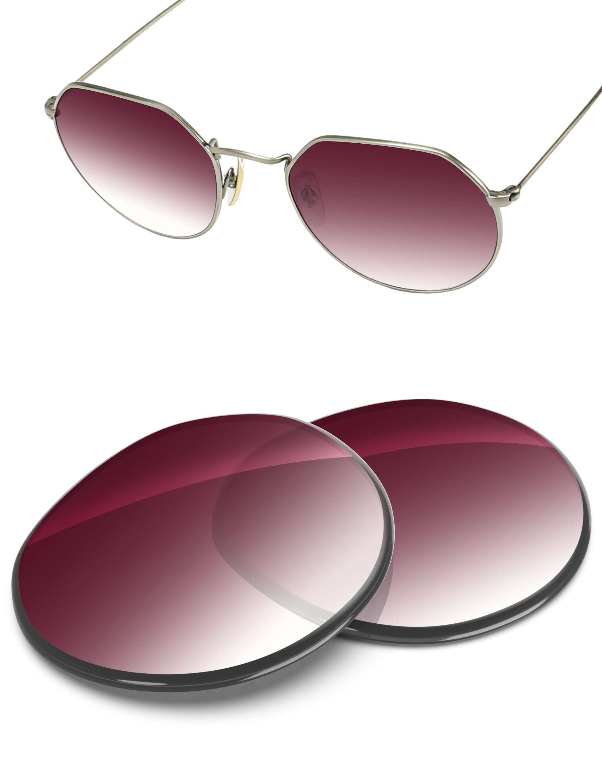 Wine Red Gradient-Non-Polarized