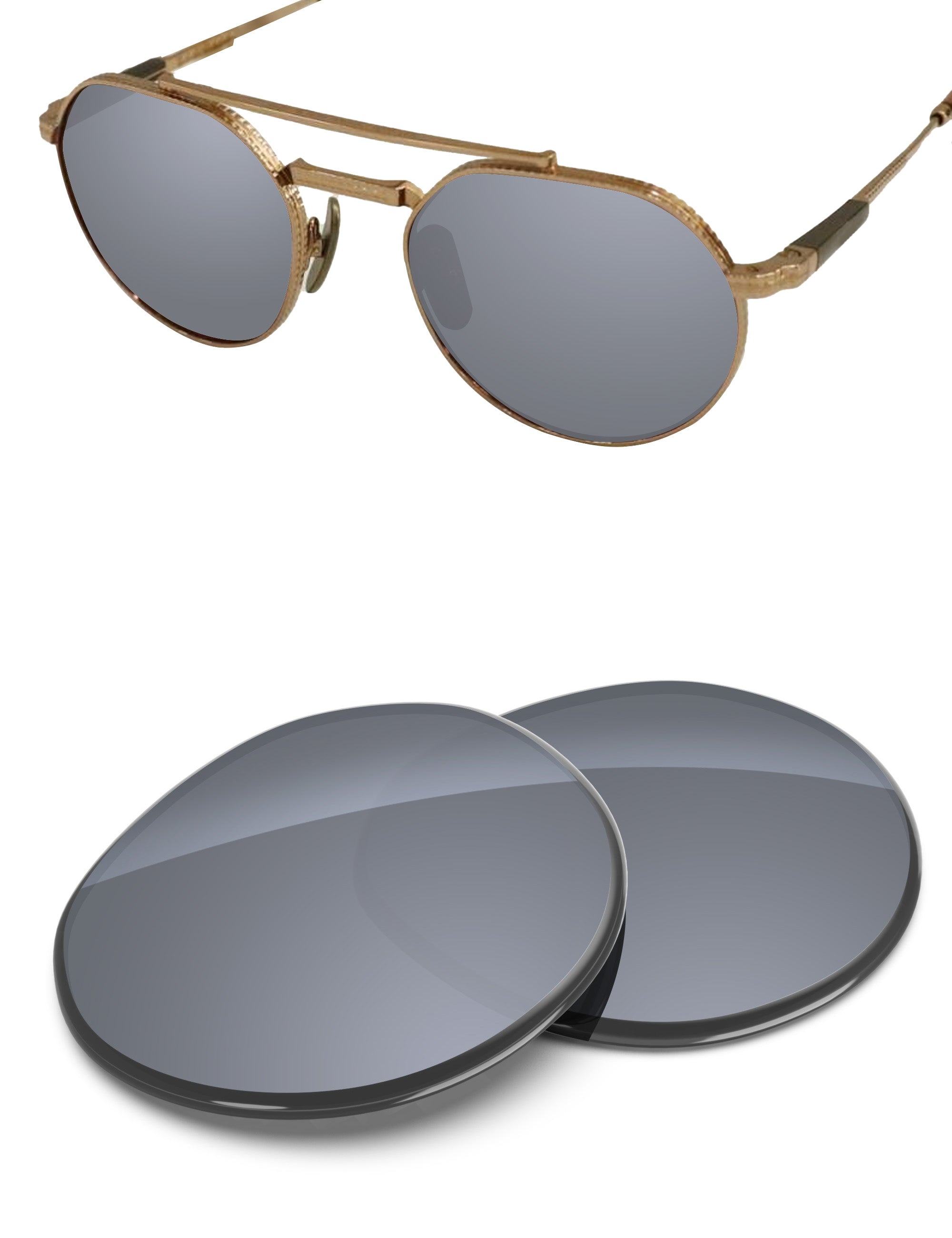 Silver Metallic FlashMirror™-Non-Polarized