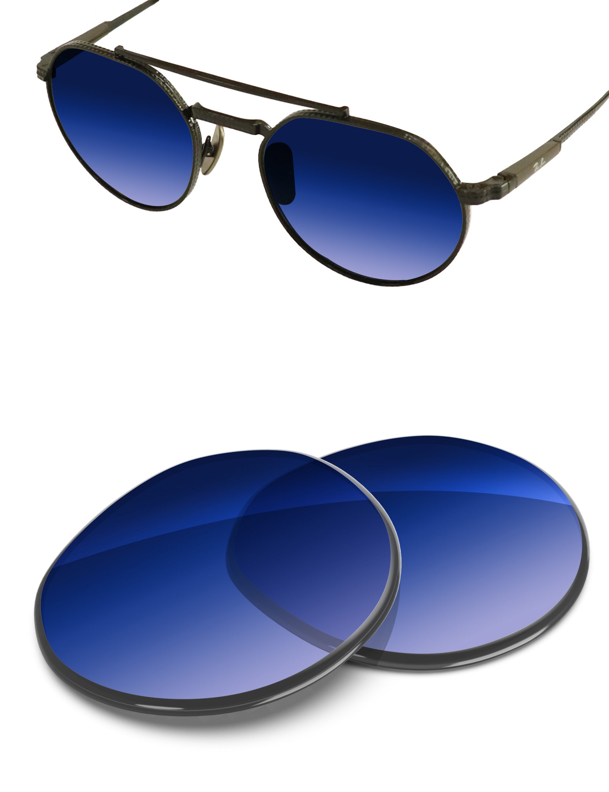 Aqua Blue Gradient-Non-Polarized