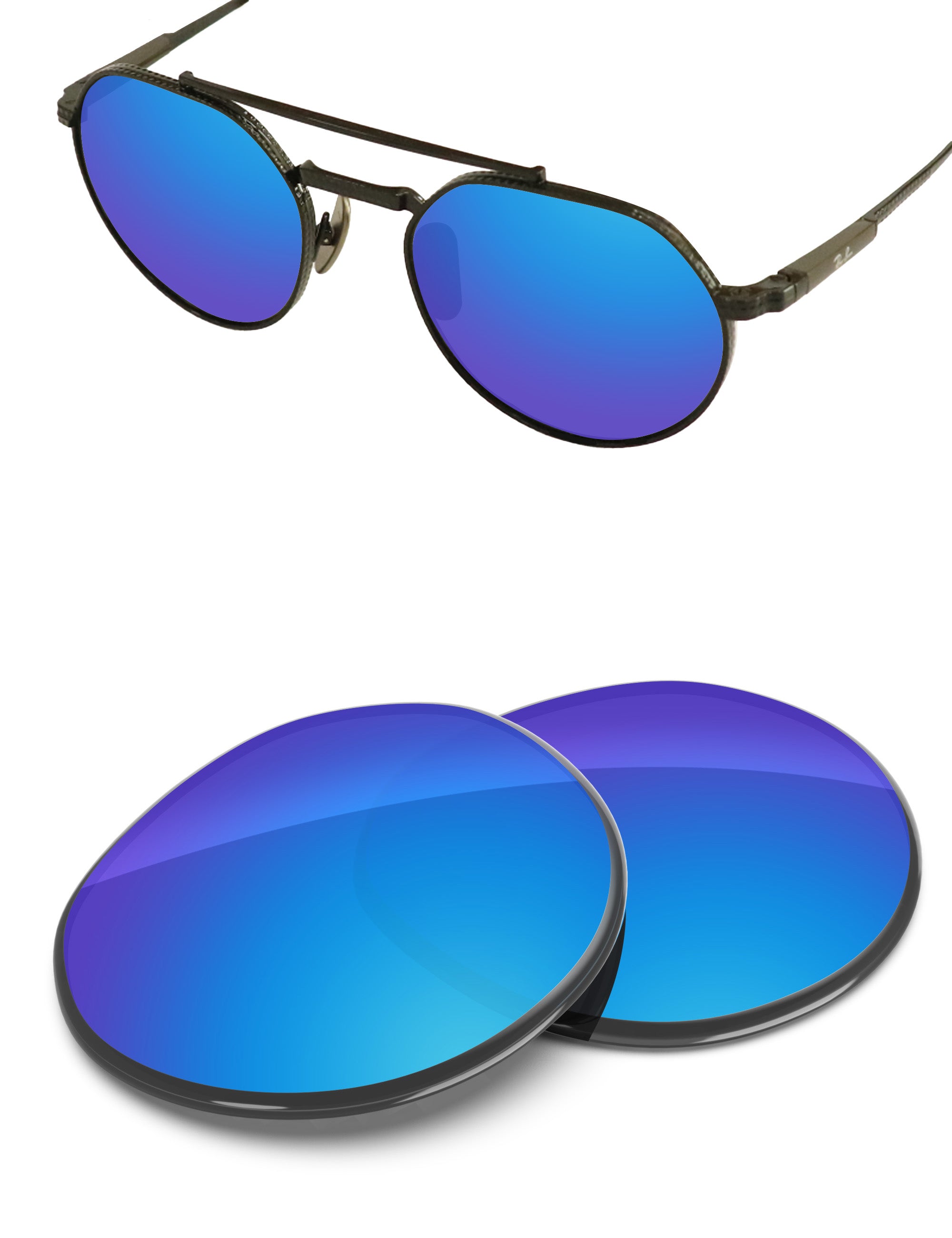 Sky Blue FlashMirror™-Non-Polarized
