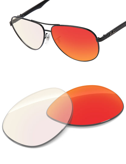 Fire Red FlashMirror™ Photochromic-Non-Polarized