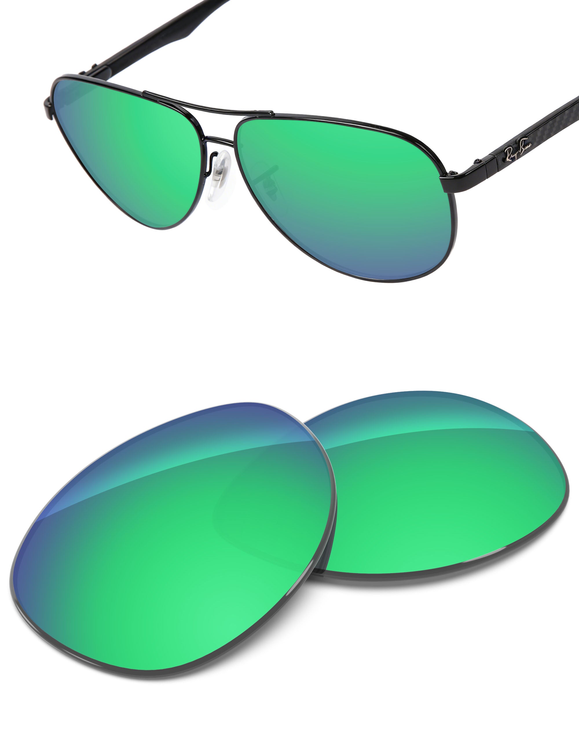 Emerald Green FlashMirror™-Non-Polarized