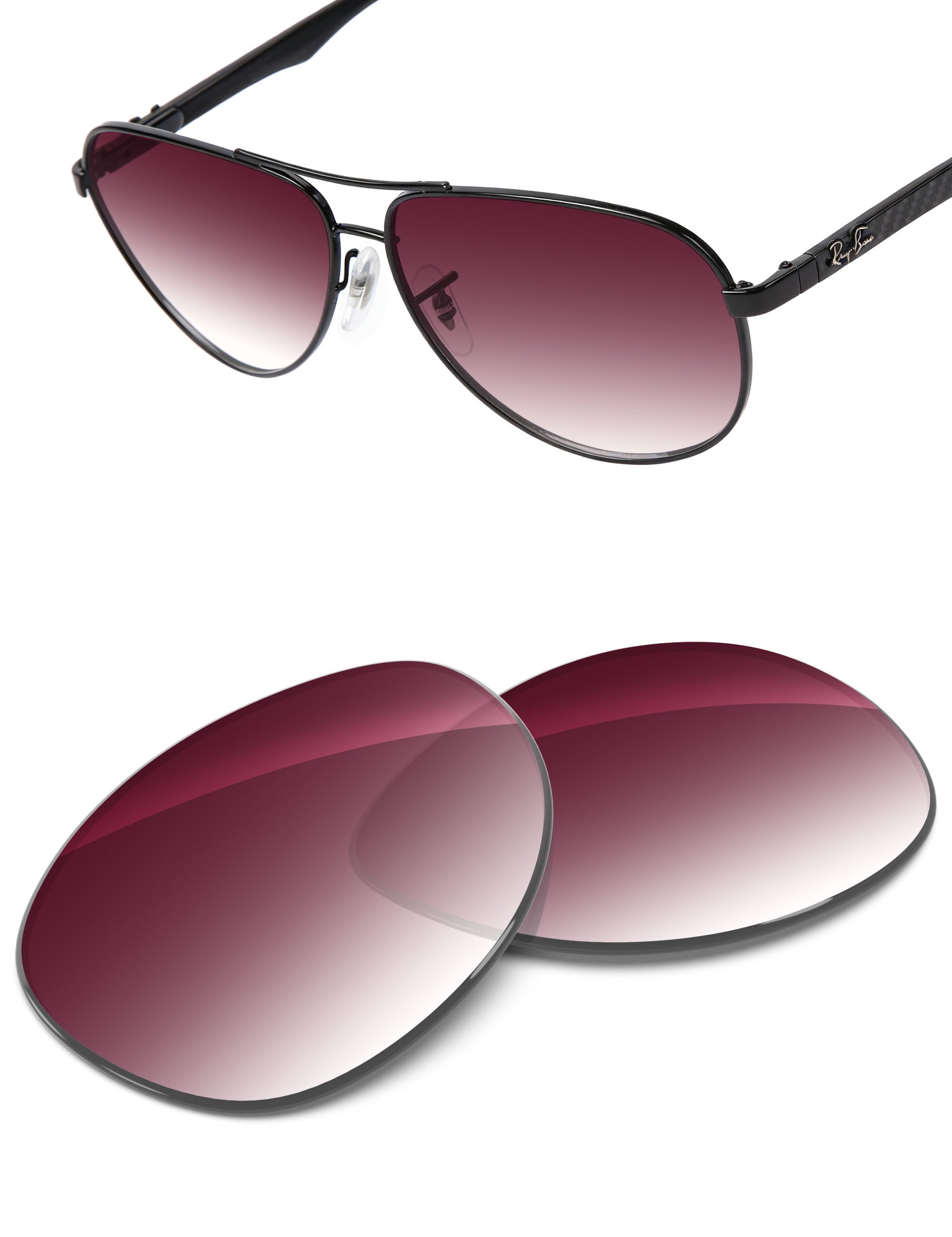 Wine Red Gradient-Non-Polarized