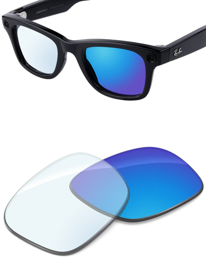 Sky Blue FlashMirror™ Photochromic-Non-Polarized