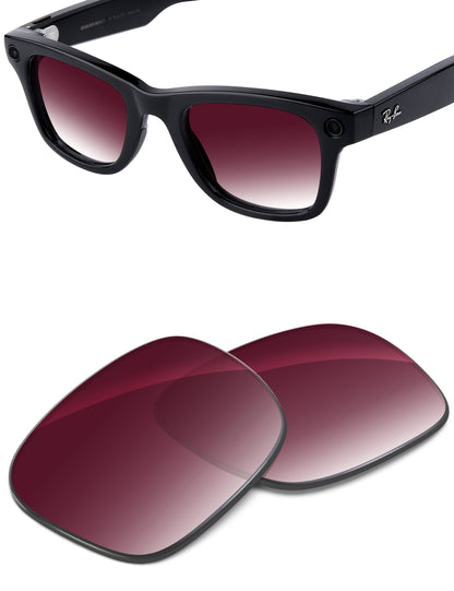 Wine Red Gradient-Non-Polarized