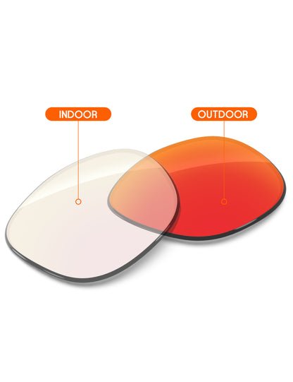 Fire Red FlashMirror™ Photochromic-Non-Polarized