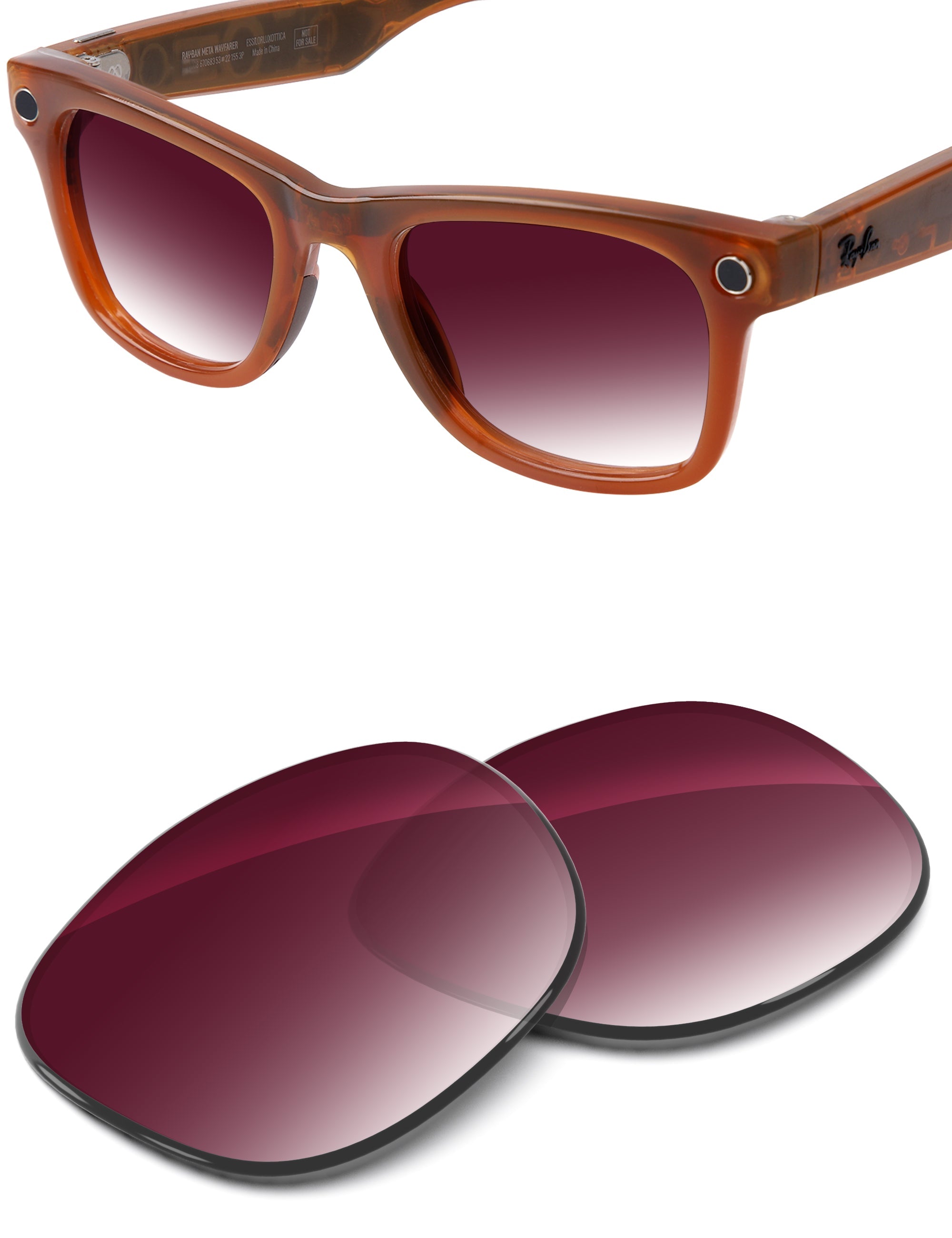 Wine Red Gradient-Non-Polarized