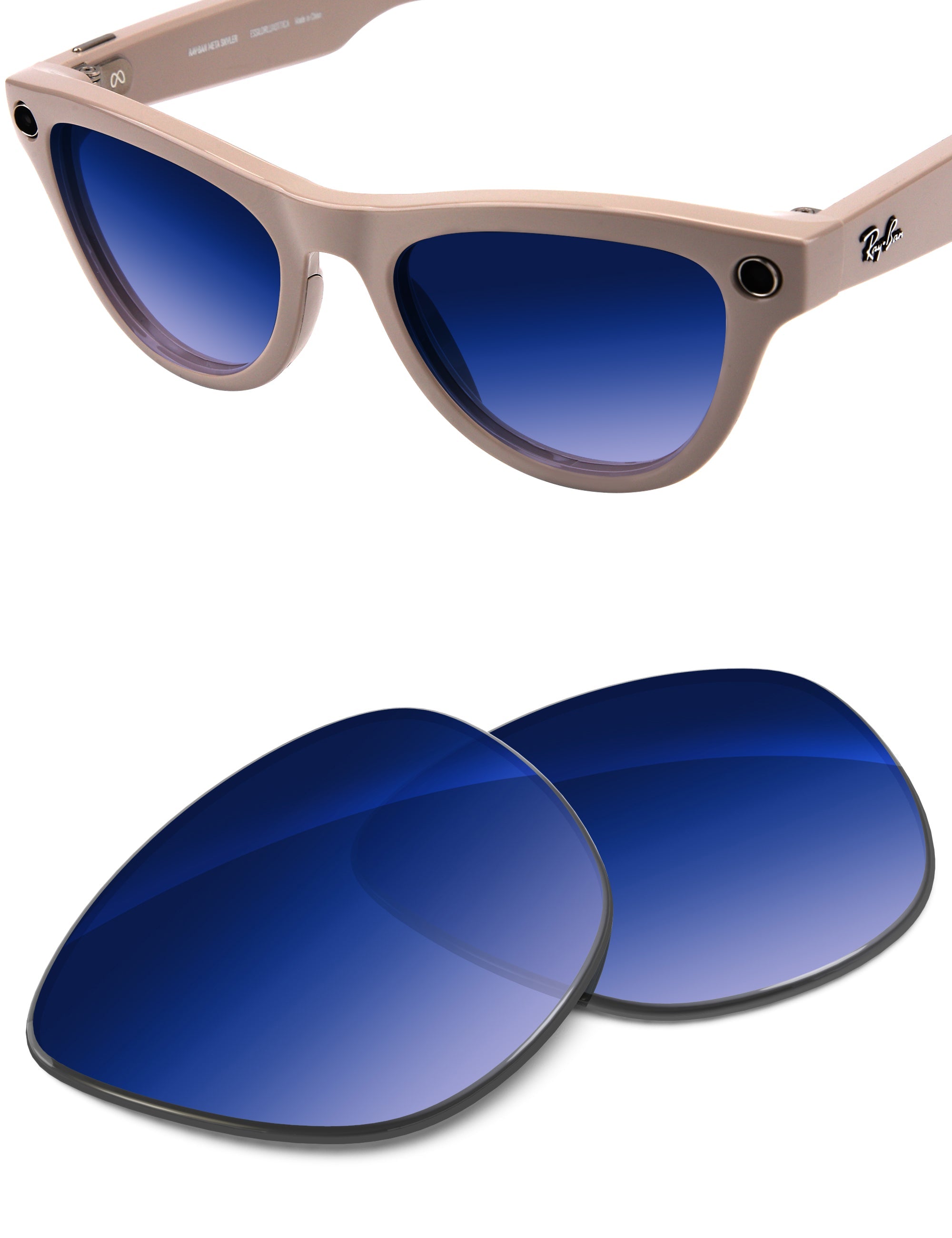 Aqua Blue Gradient-Non-Polarized