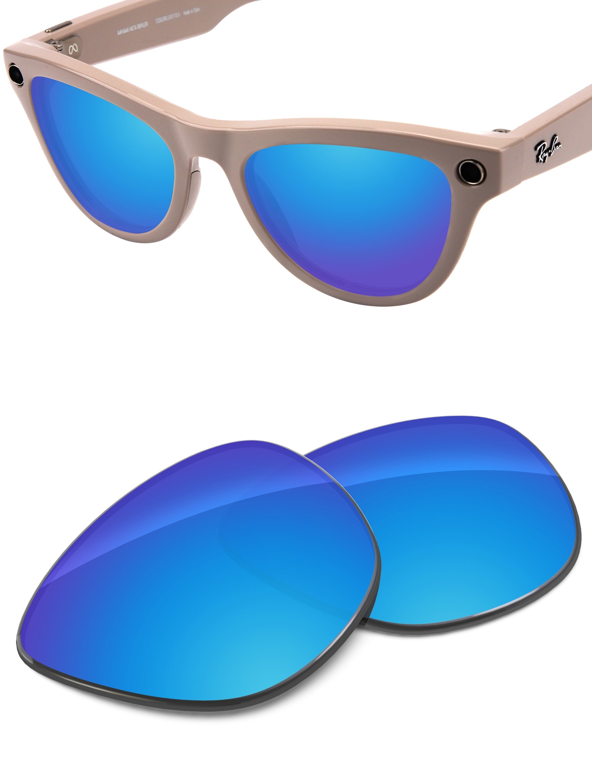 Sky Blue FlashMirror™-Non-Polarized