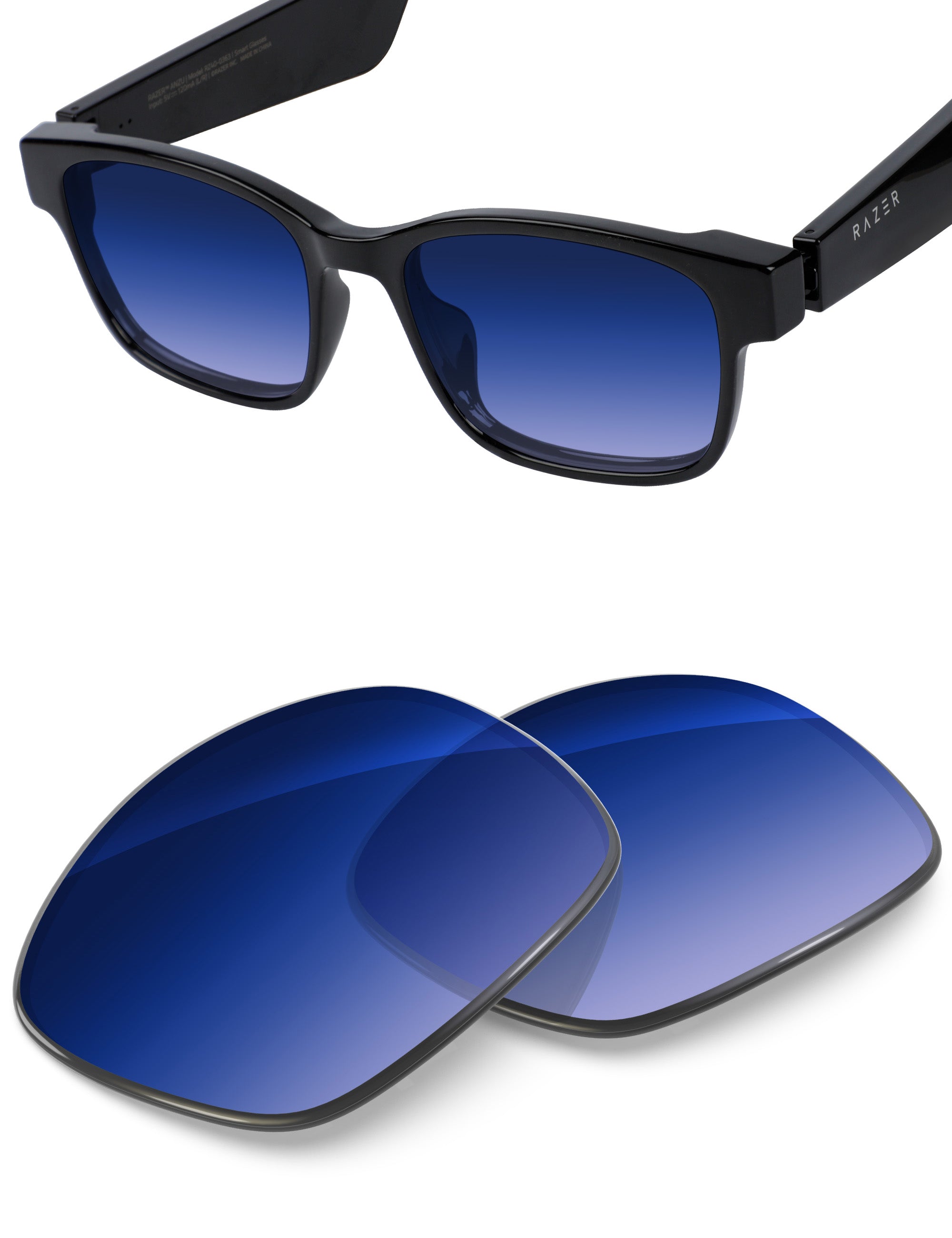 Aqua Blue Gradient-Non-Polarized