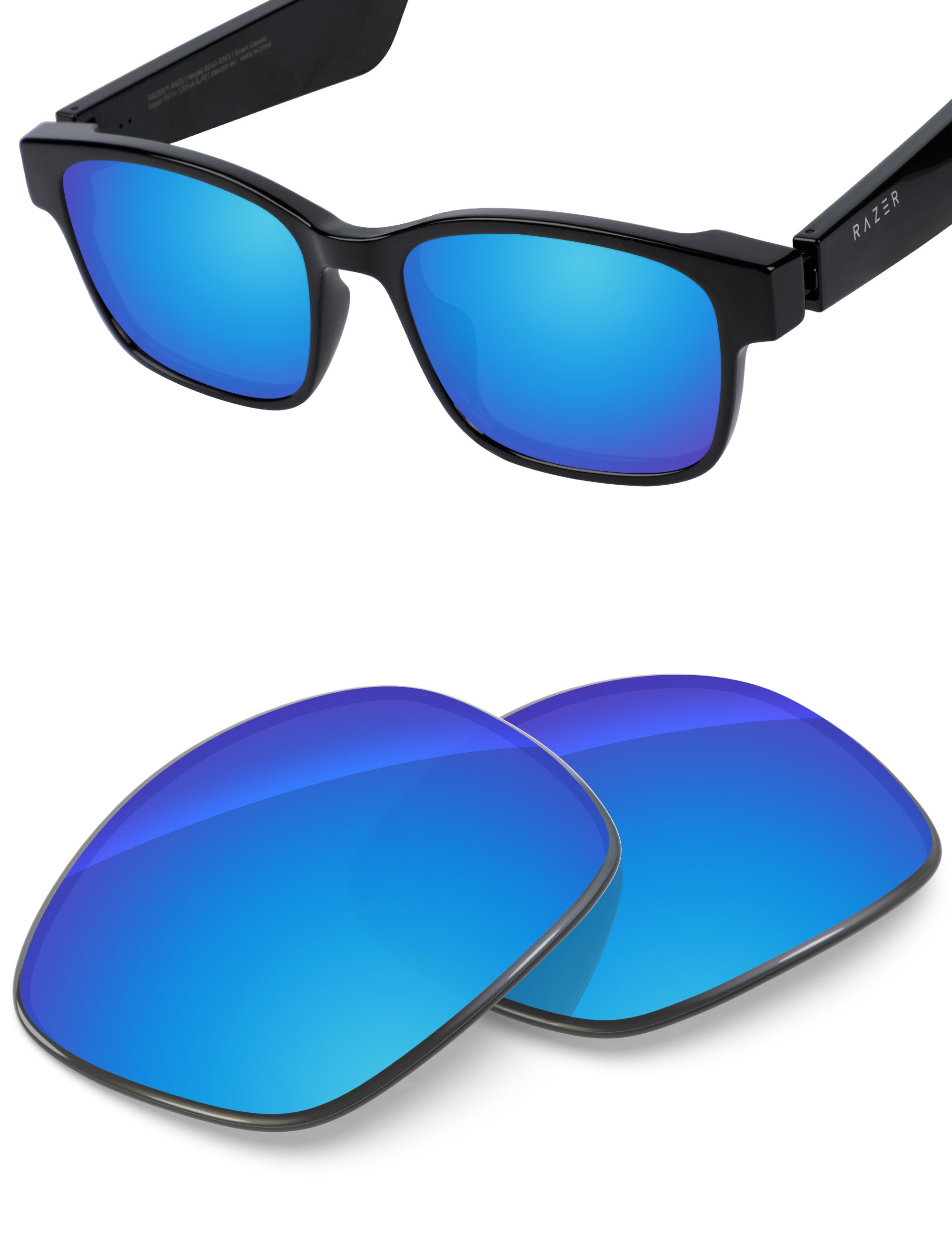 Sky Blue FlashMirror™-Non-Polarized