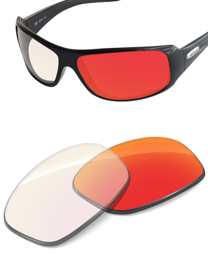Fire Red FlashMirror™ Photochromic-Non-Polarized