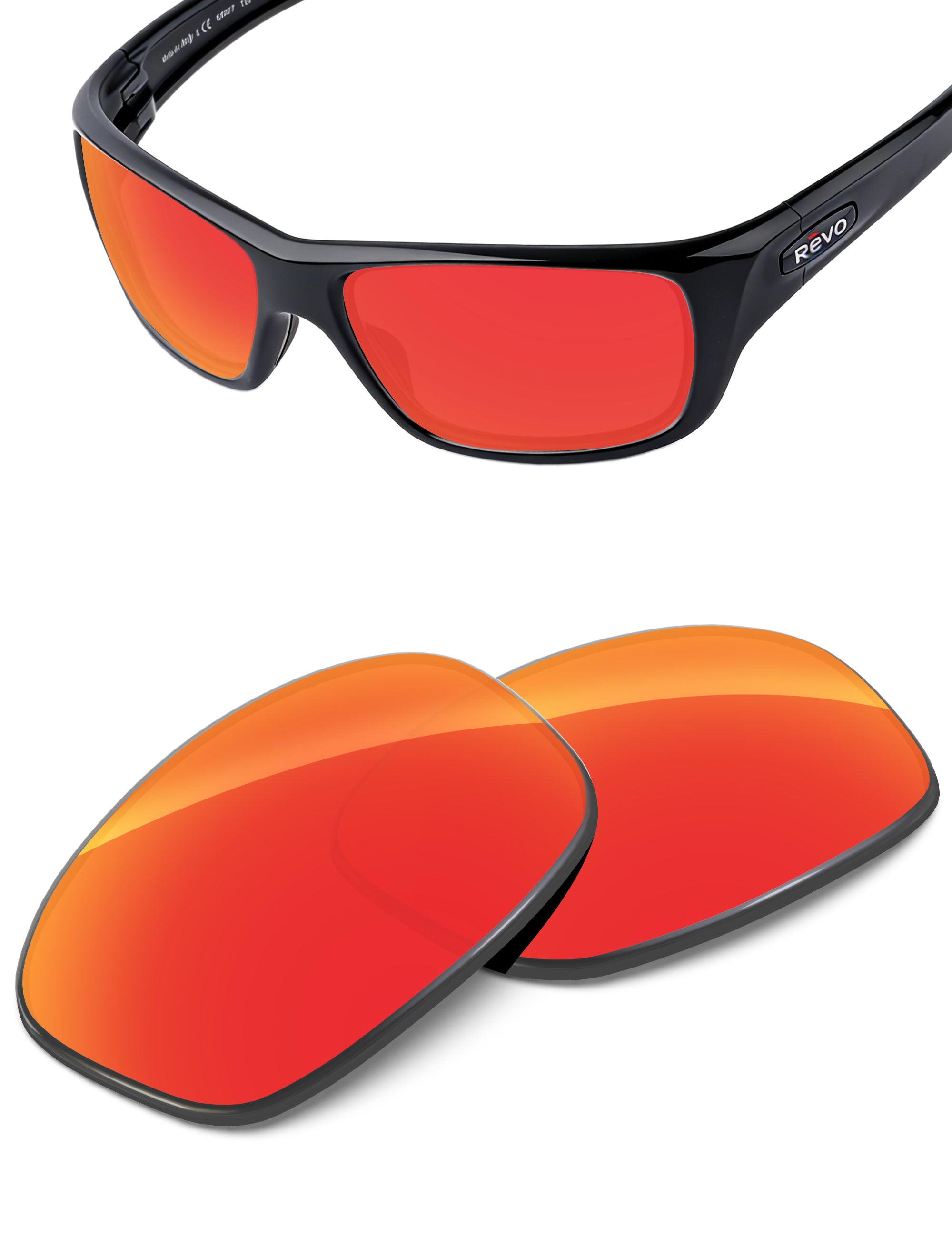 Fire Red FlashMirror™-Non-Polarized