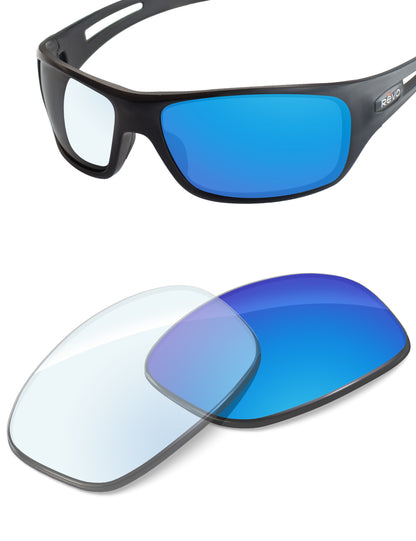 Sky Blue FlashMirror™ Photochromic-Non-Polarized