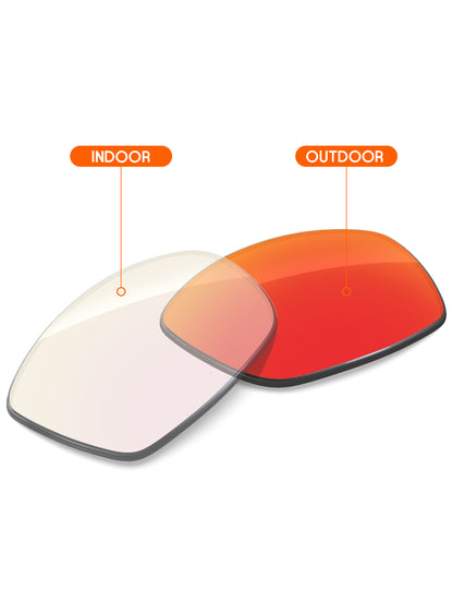 Fire Red FlashMirror™ Photochromic-Non-Polarized