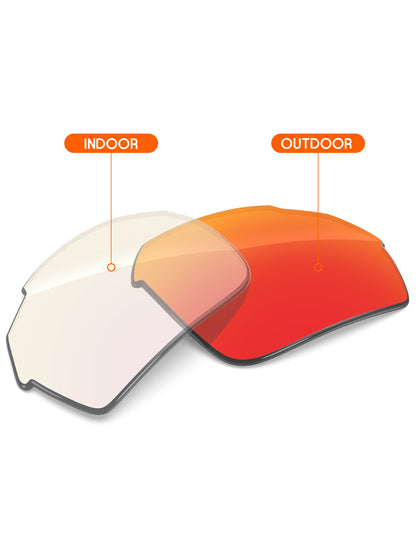 Fire Red FlashMirror™ Photochromic-Non-Polarized