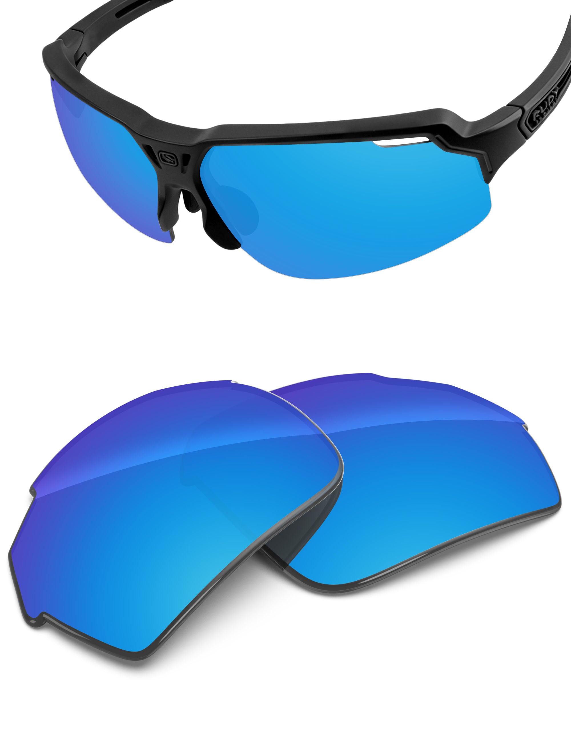 Sky Blue FlashMirror™-Non-Polarized