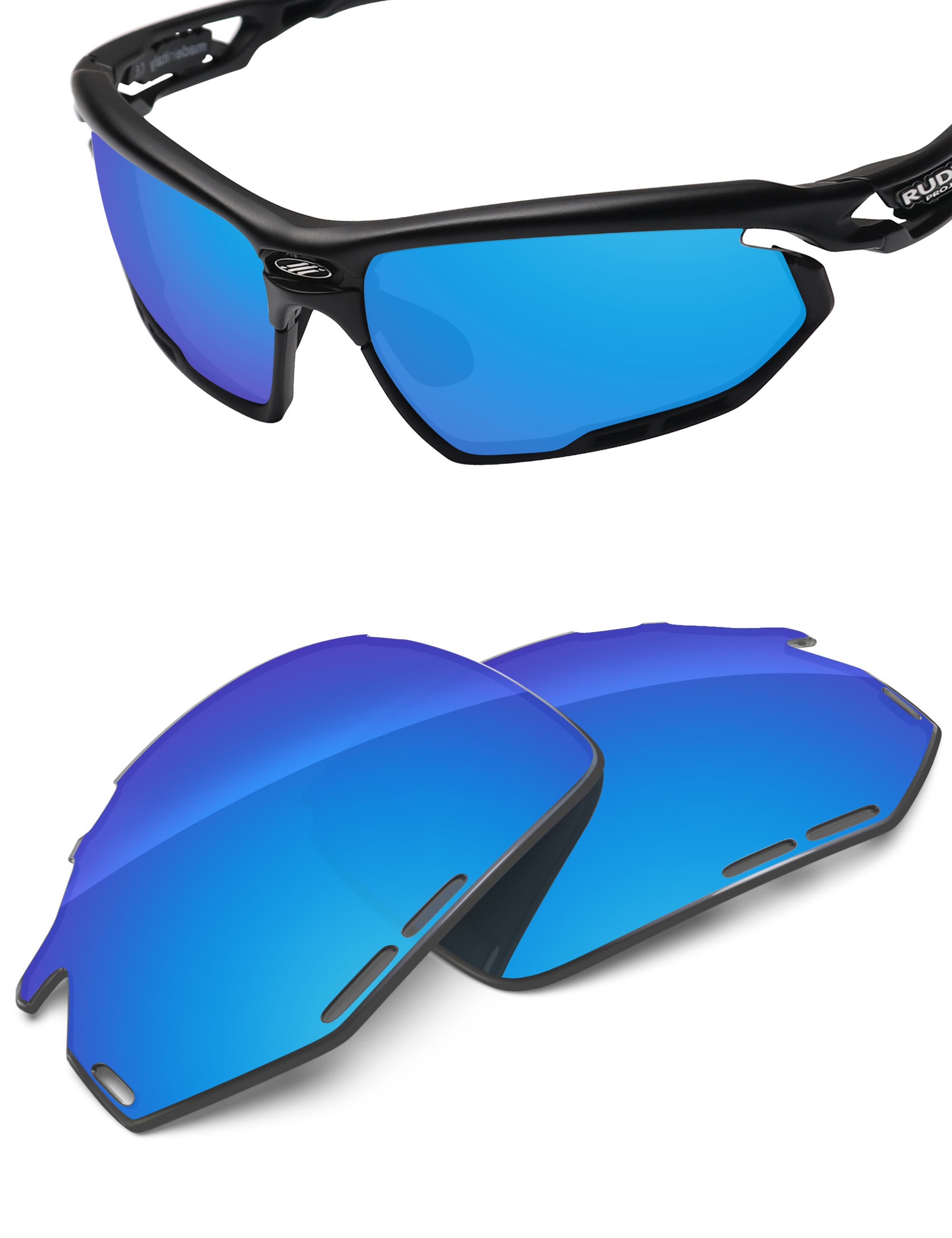 Sky Blue FlashMirror™-Non-Polarized