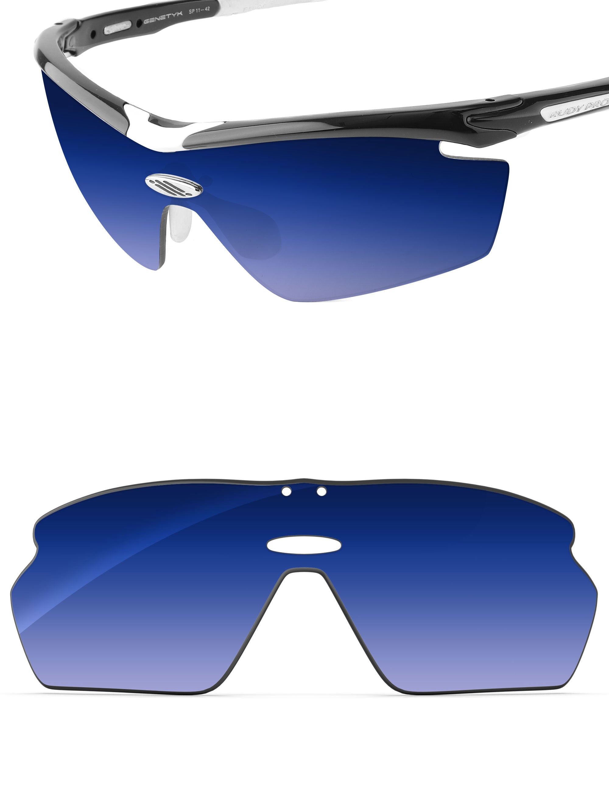Aqua Blue Gradient-Non-Polarized