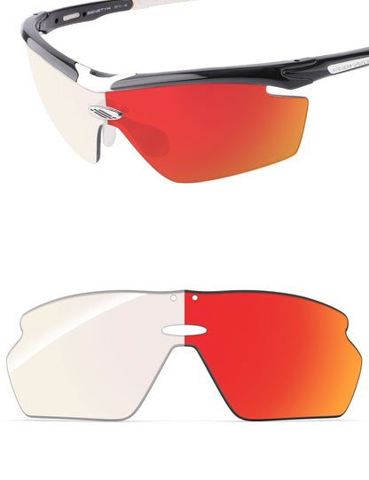 Fire Red FlashMirror™ Photochromic-Non-Polarized