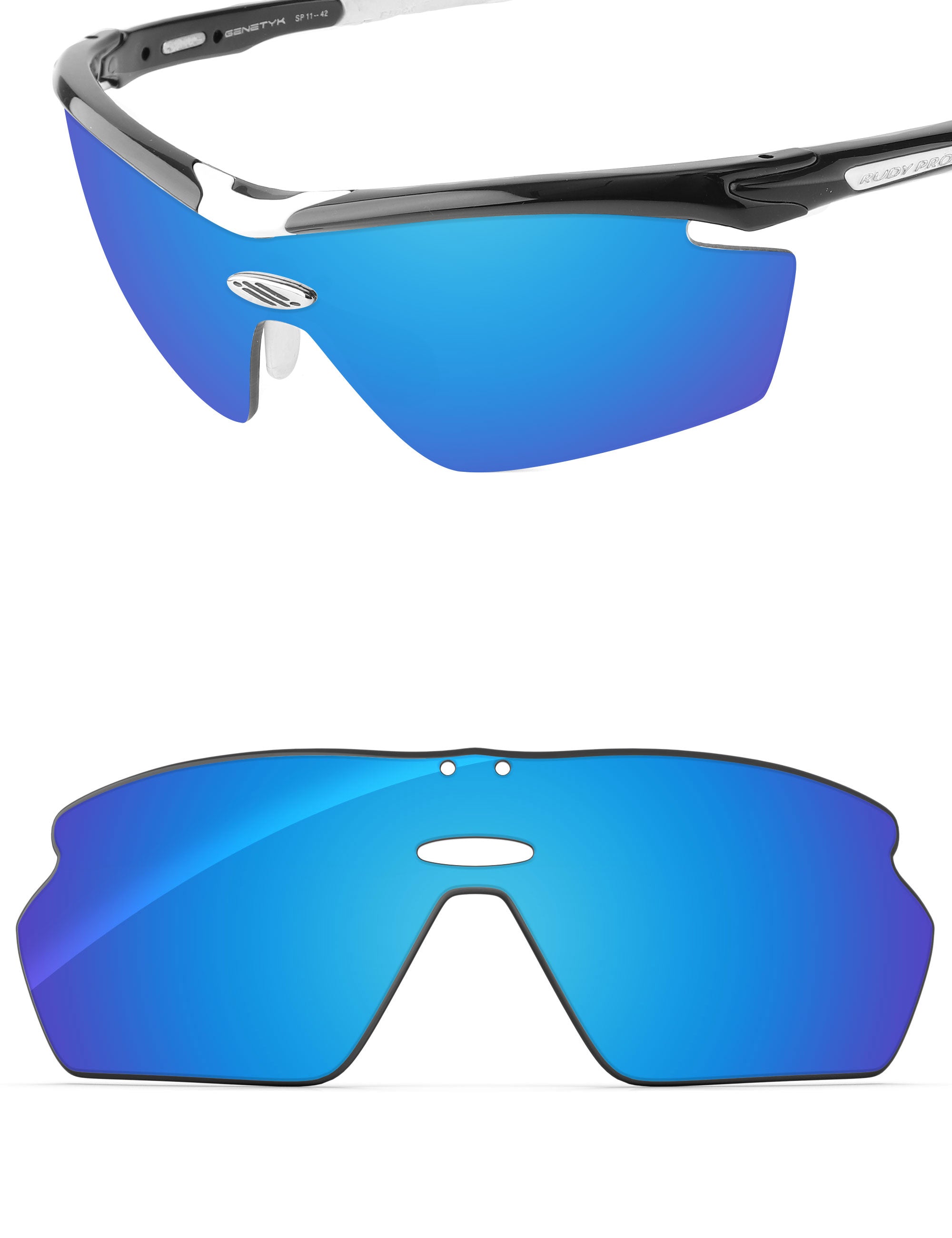 Sky Blue FlashMirror™-Non-Polarized