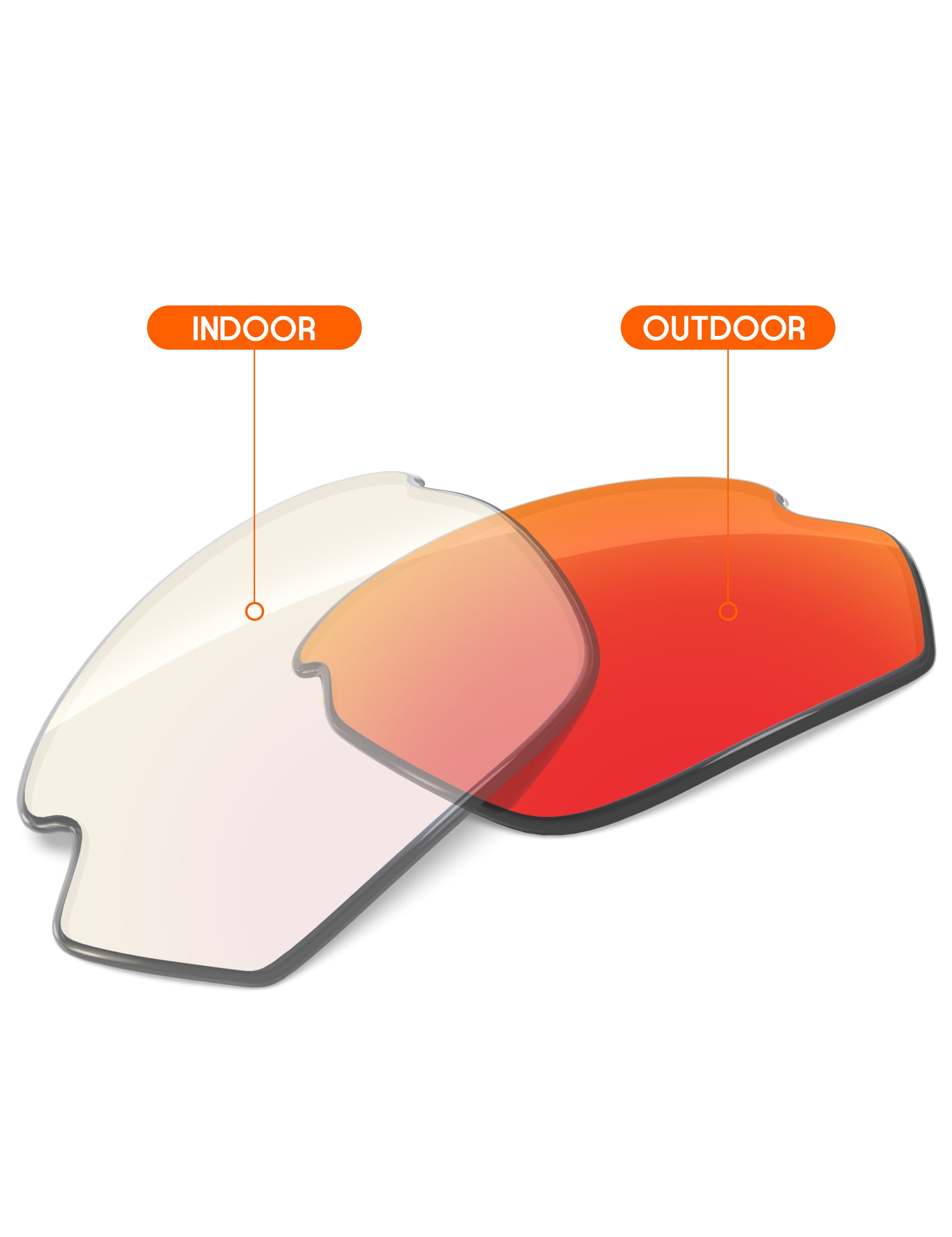 Fire Red FlashMirror™ Photochromic-Non-Polarized