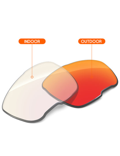 Fire Red FlashMirror™ Photochromic-Non-Polarized