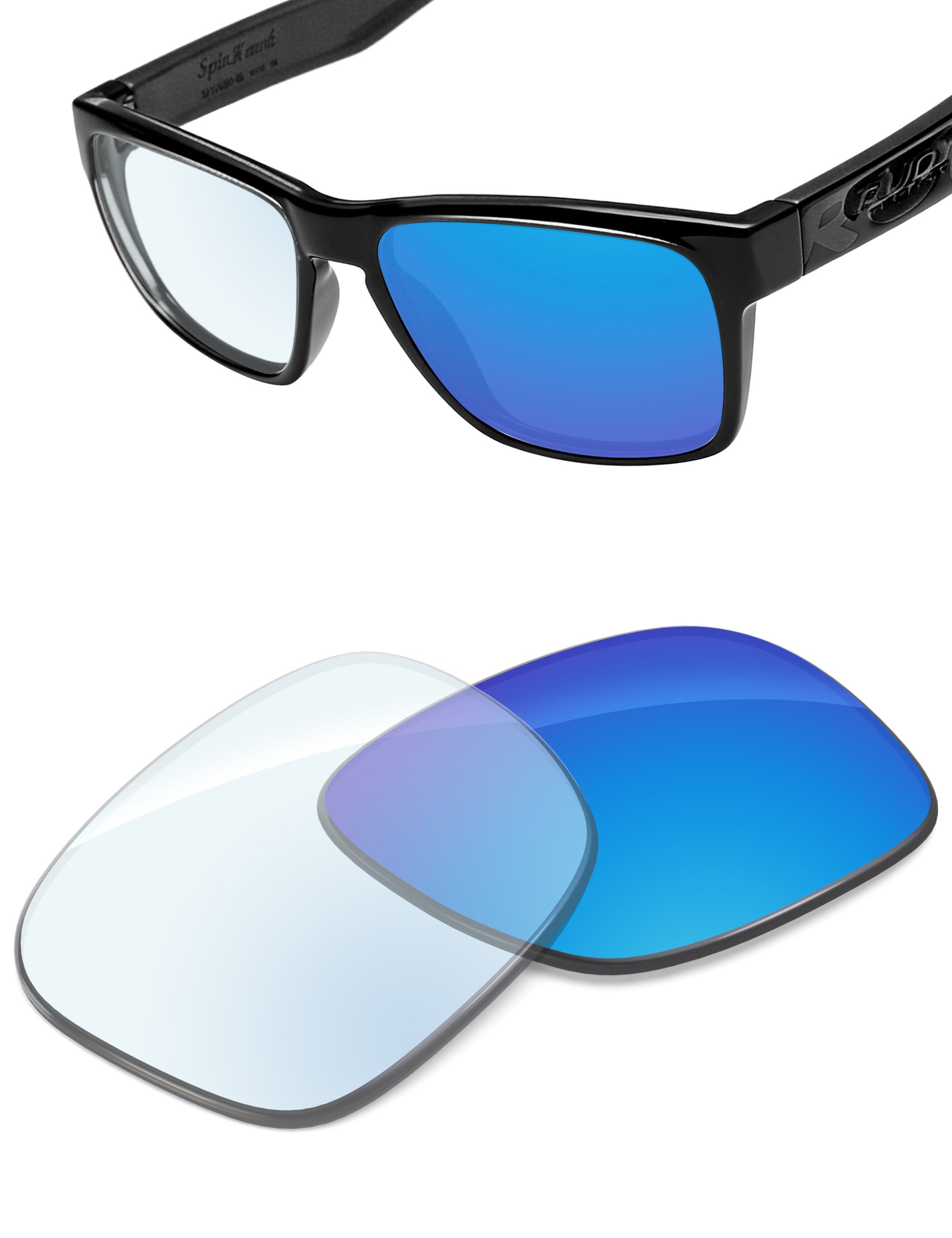 Sky Blue FlashMirror™ Photochromic-Non-Polarized