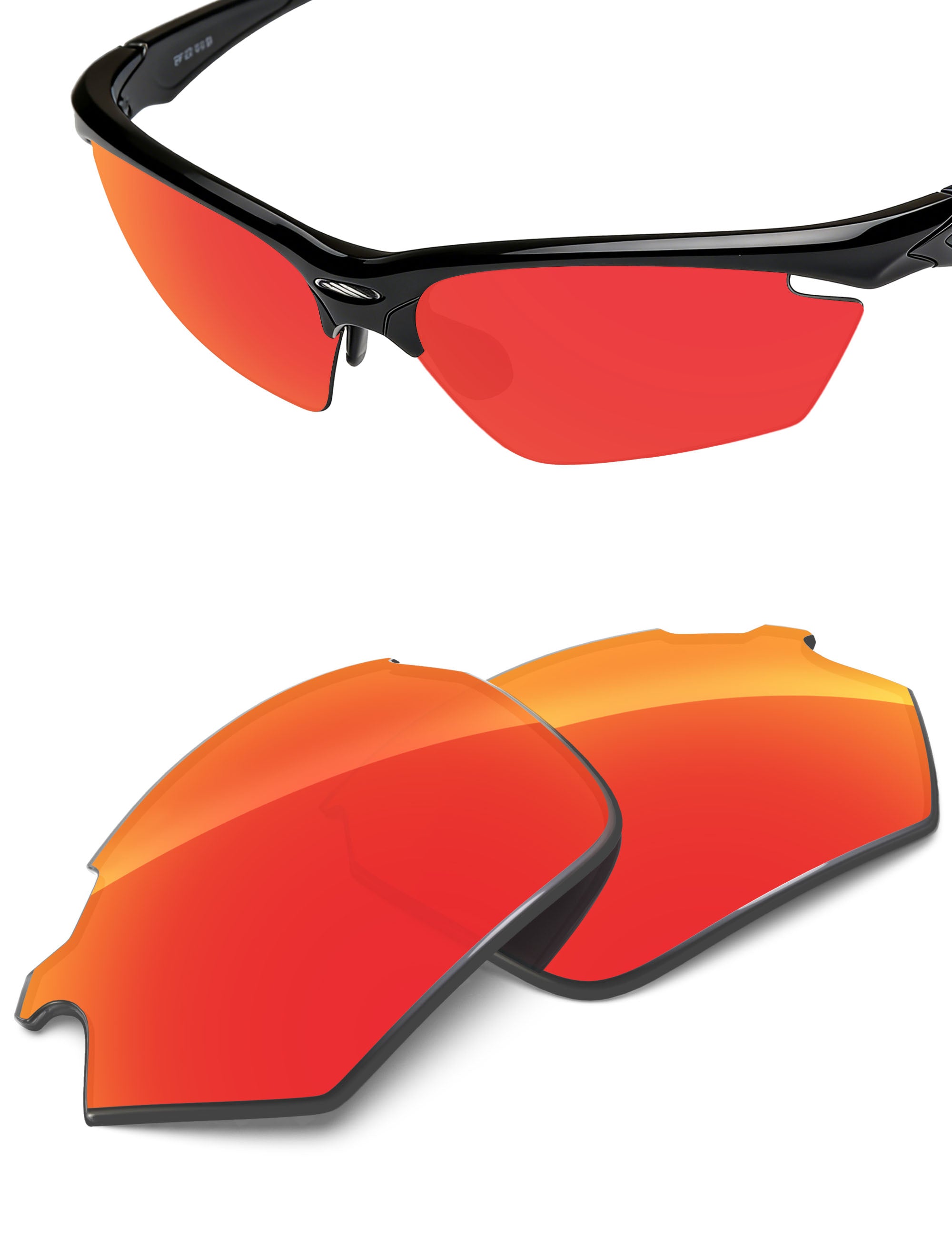 Fire Red FlashMirror™-Non-Polarized