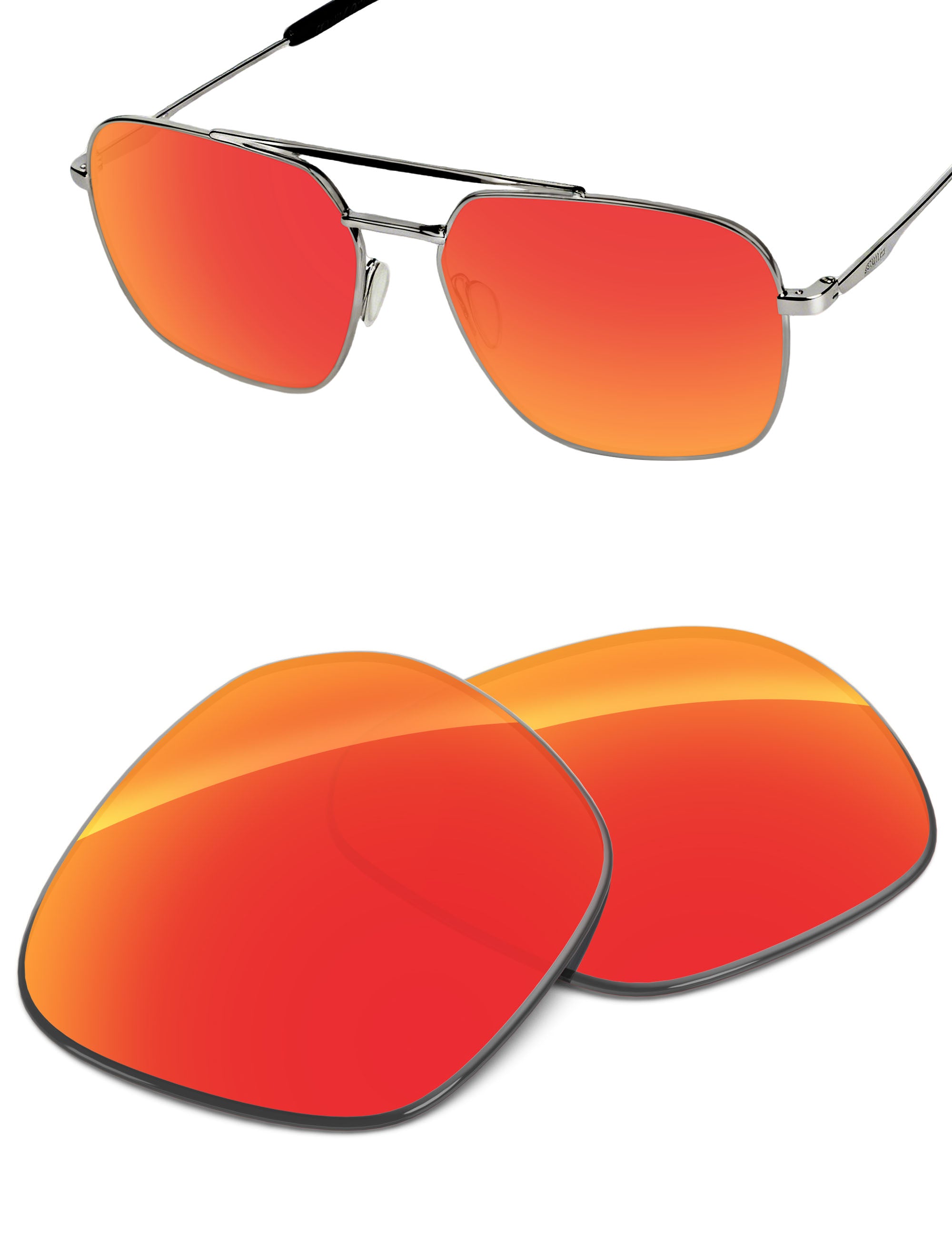 Fire Red FlashMirror™-Non-Polarized